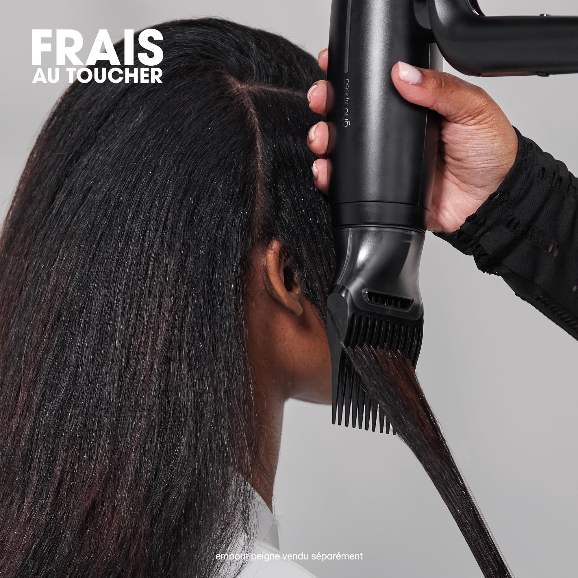ghd - Sèche-cheveux ghd Speed - Seche cheveux professionnel - Ultra-rapide, séchage puissant avec contrôle, sans dommage thermique, frais en racine/au toucher - Recommandé par les coiffeurs