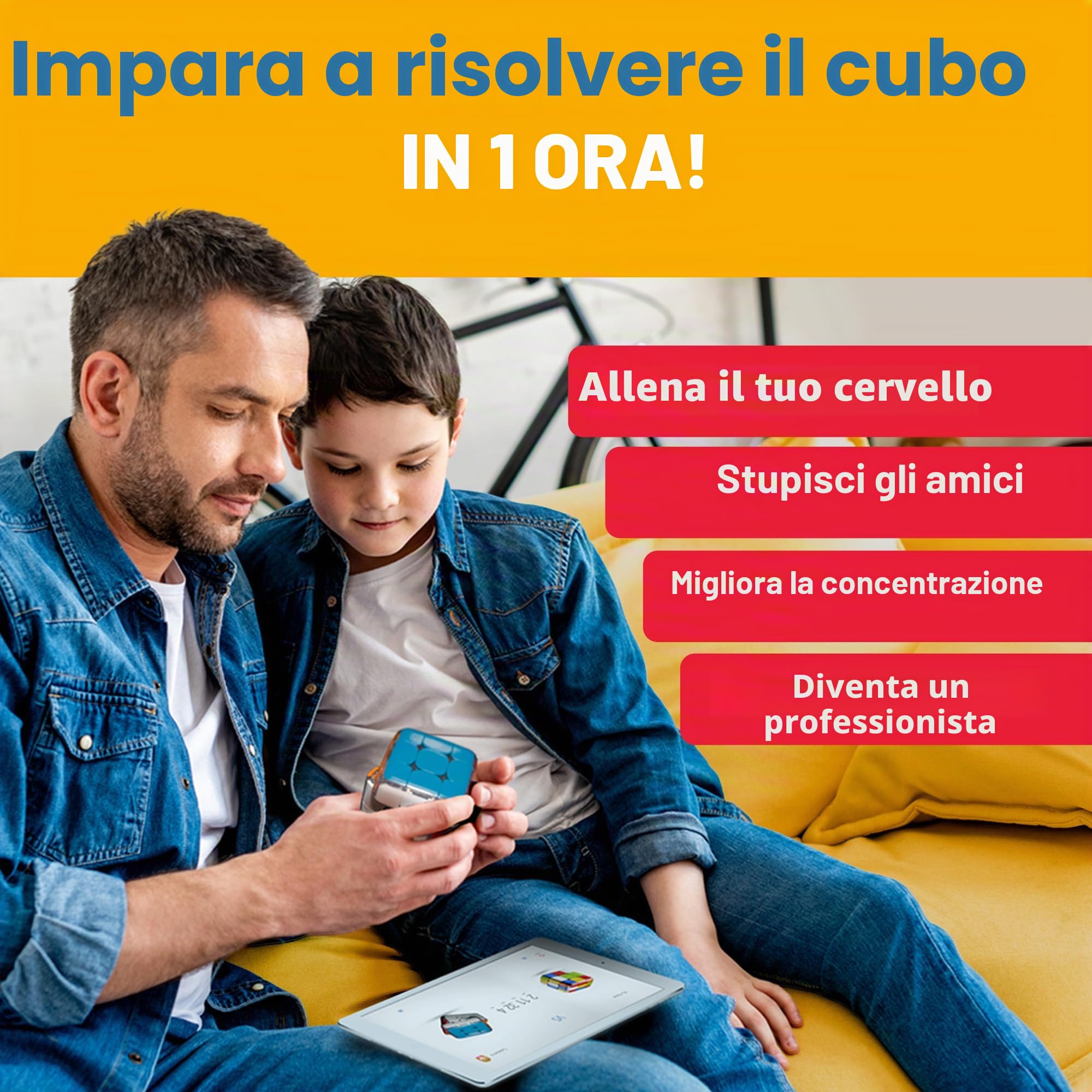 GoCube Edge, il cubo Bluetooth elettronico collegato - premiato cubo di velocità magnetico 3x3 - Cubo intelligente interattivo attivato da App - STEM puzzle - Applicazione gratuita