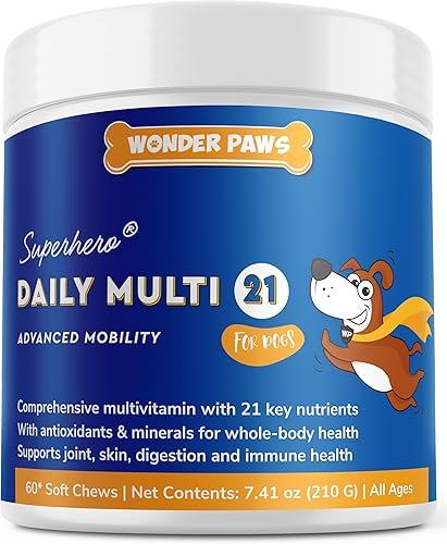 Multivitamínico prémium para perros  Multi diario para el sistema inmunológico, el estado de ánimo, las articulaciones, la piel, el corazón y la