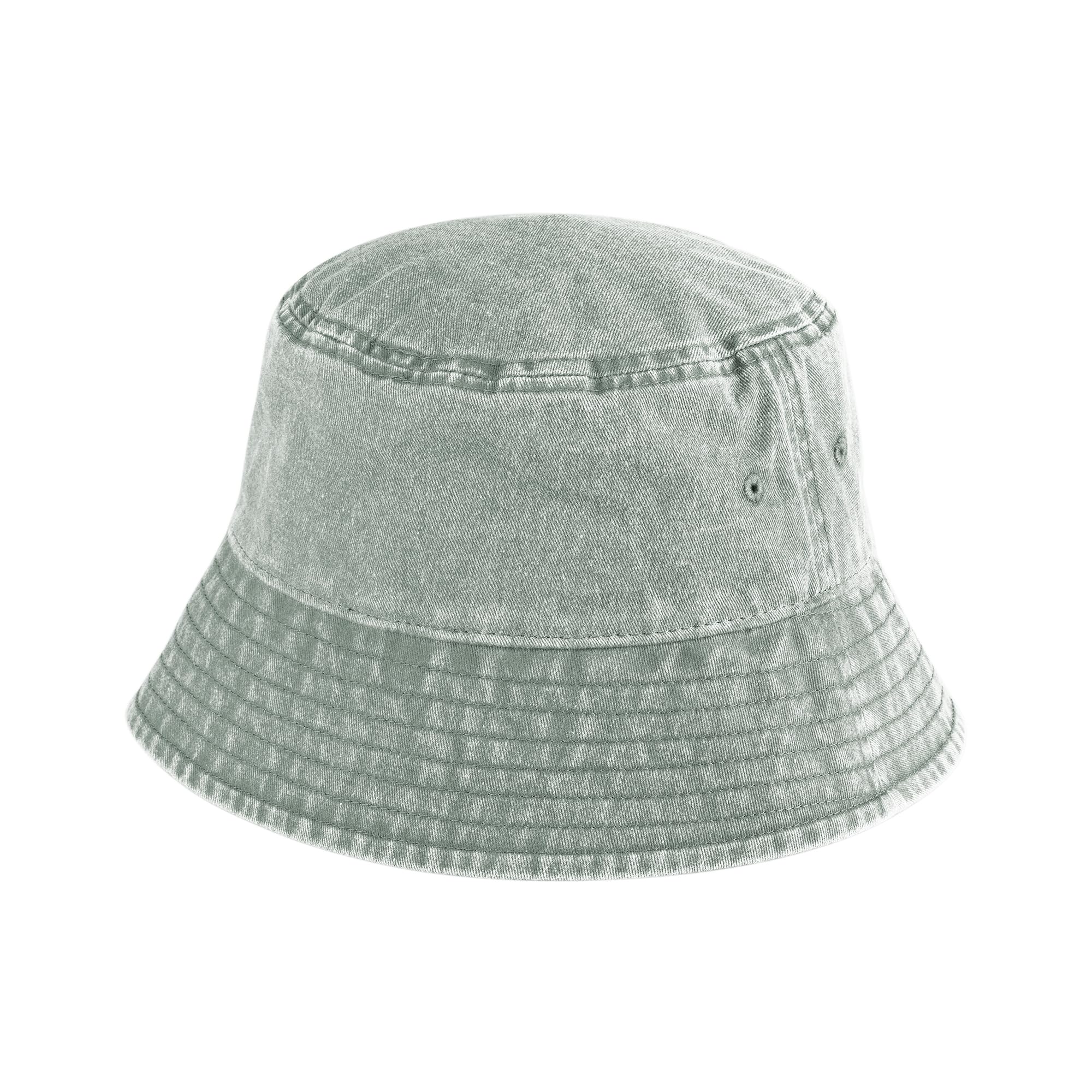 Beechfield Junior Vintage Bucket Hat - Vintage Sage Green - M/L