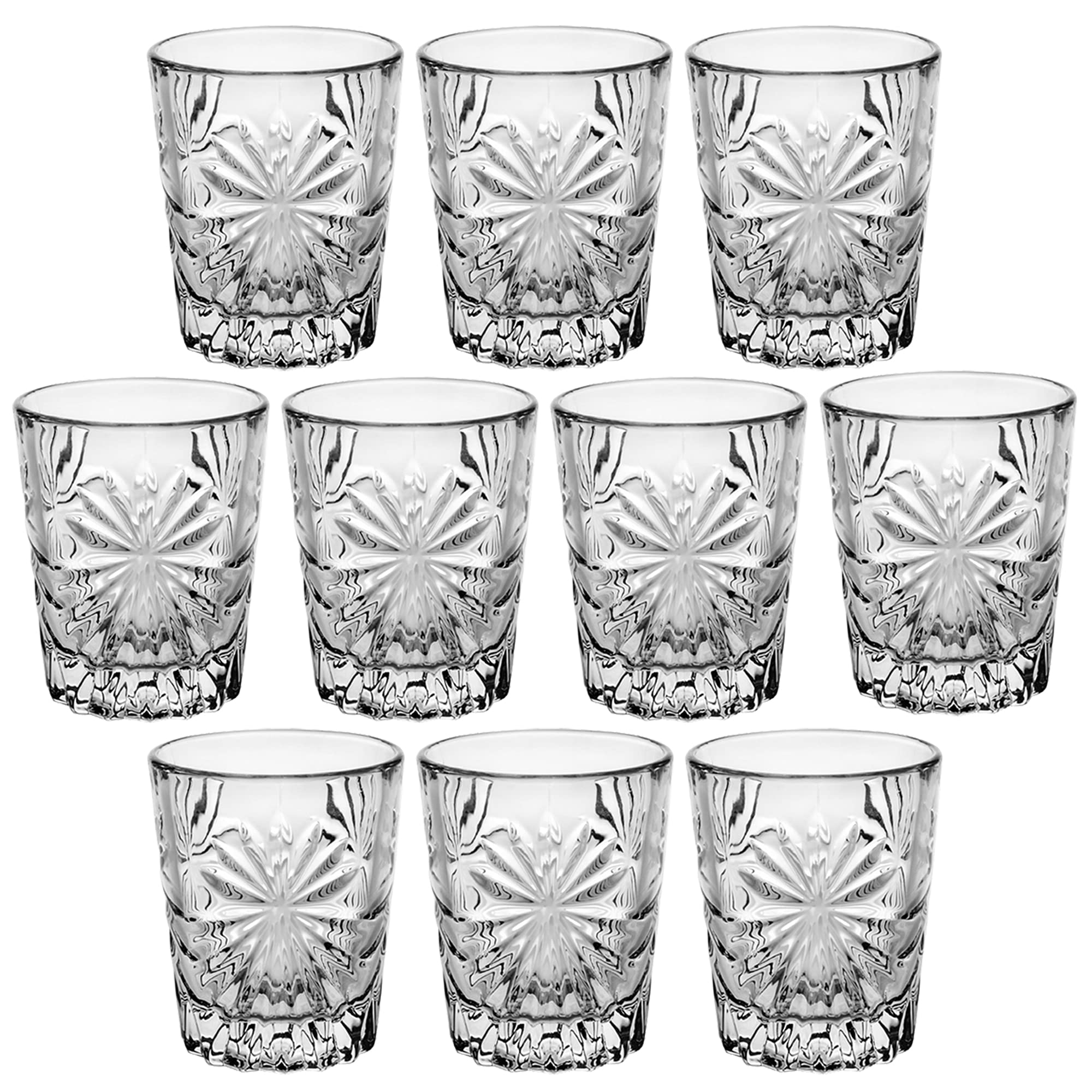 Urbn-Chef Transparent Set Of 6 12 60Ml Queensway Bar Quality Vodka Liquor Decoration Shot Glasses Cups (10)