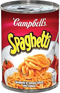 Campbell's Canned Spaghetti, Snacks for Kids and Adults,15.8 OZ Can