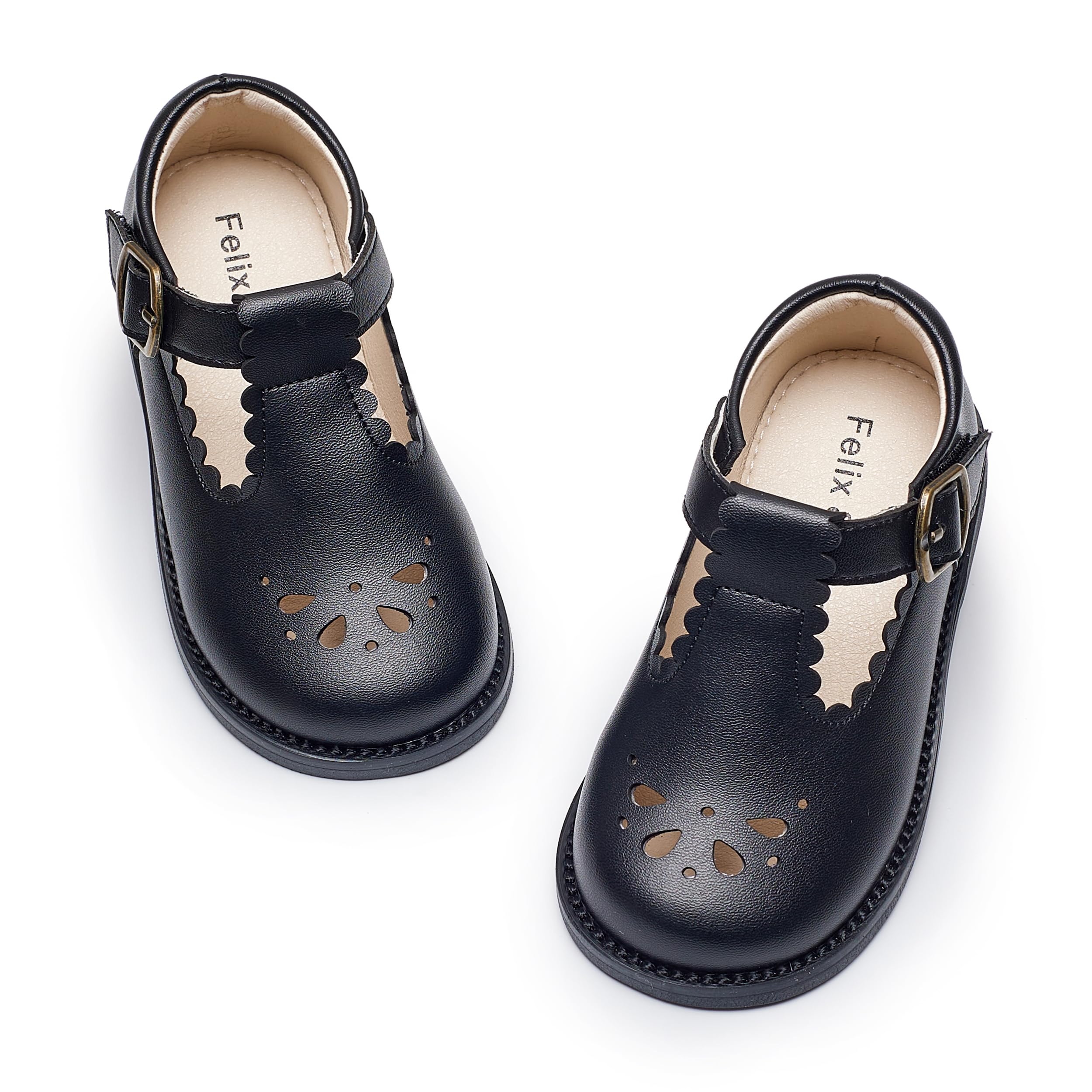 Felix & Flora Toddler Little Girl Mary Jane Dress Shoes - Ballet Flats for Girl Party School Shoes — view 68
