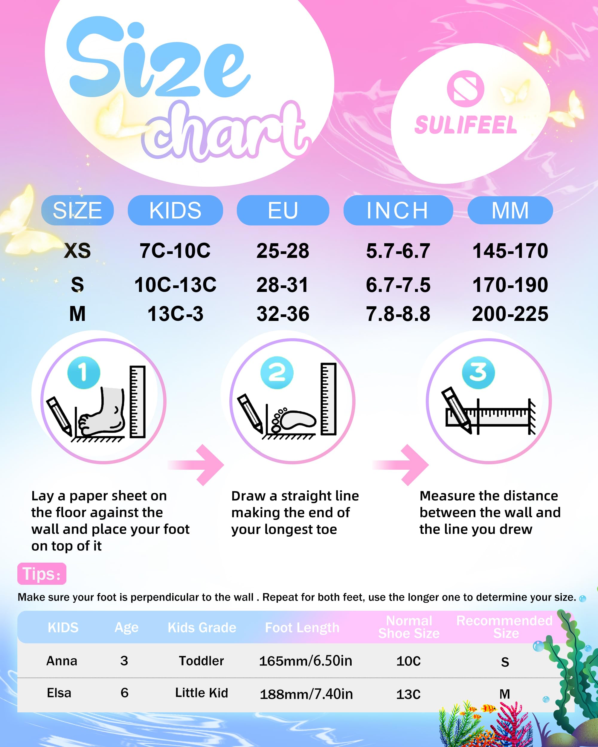 SULIFEEL Patins à roulettes réglables pour Enfants de 3 à 5 Ans, 5 à 8 Ans, 6 à 12 Ans, avec 4 Tailles de lumière réglable sur Roues, Meilleur Cadeau pour Les Enfants pour Les débutants, Sports