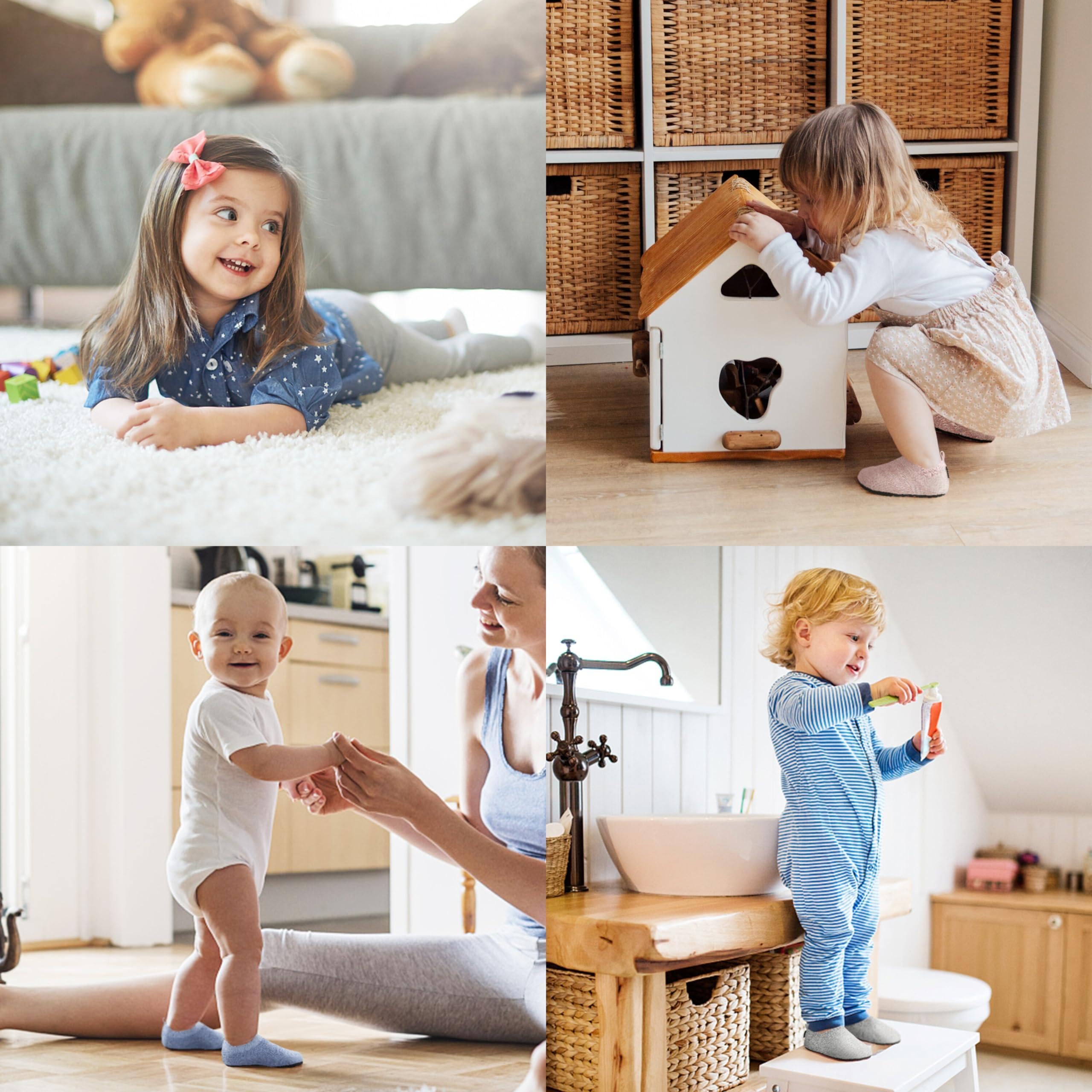 SAGUARO Pantoufles pour Garçons Antidérapante Respirant Chaussons de Fille Léger Chaussures Mixte Enfant GR.18-37 - 3