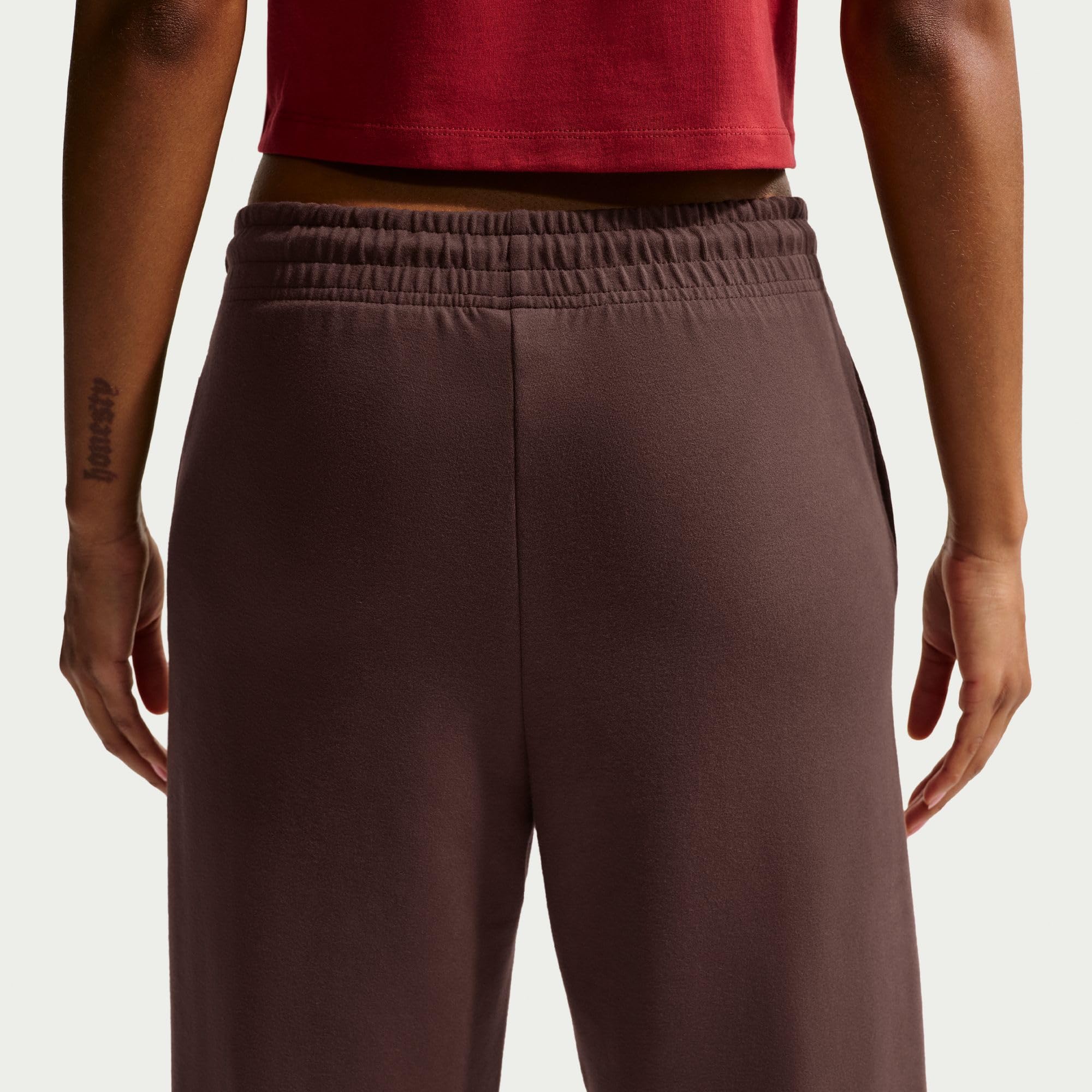 Nike - Nike Sportswear Phoenix Fleece Hose mit Hohem Taillenbund und Weitem Bein für Damen, Pantaloni Donna