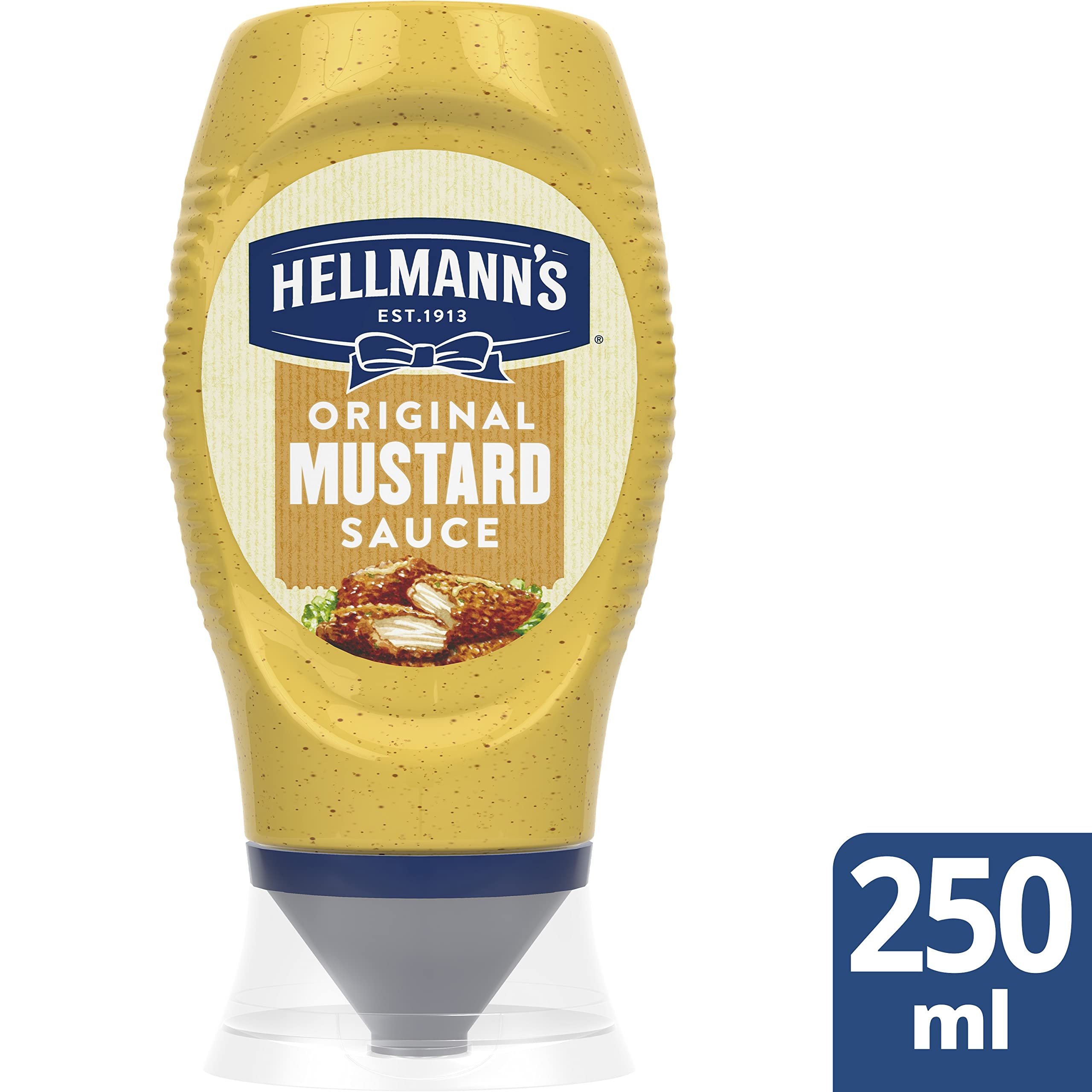 Hellmann's Salsa Mostaza Bocabajo 250ml - Pack de 6
