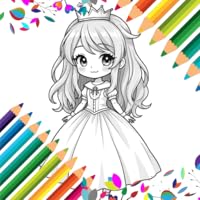 Princess Fairyland Coloring Book Fun & Creative Pages