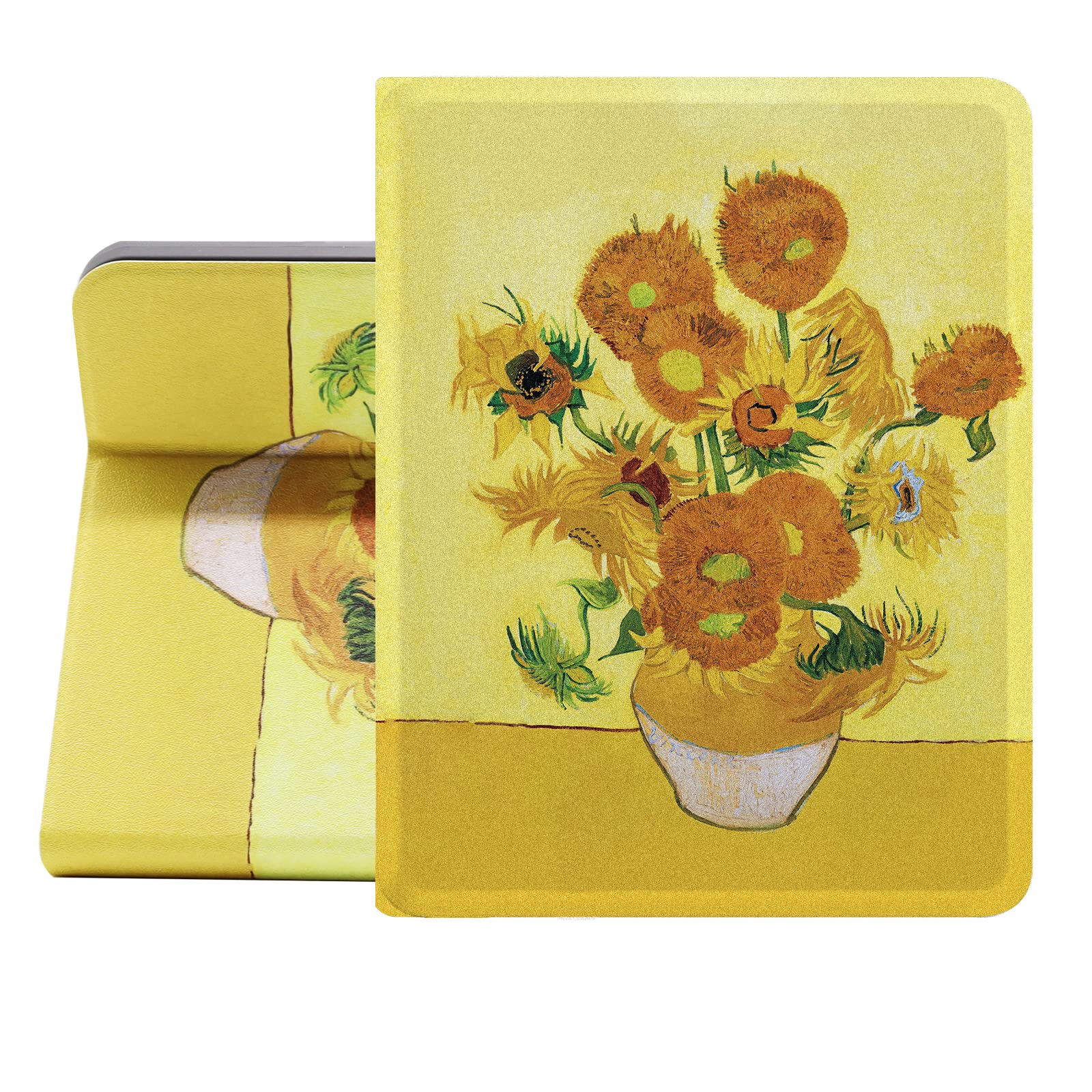 Funda Cover Compatible Con IPad 9 8 7 Generación (10.2 Pulgadas, 2021/2020/2019), Soporta Carga De Pencil 2nd Gen, Auto Despertador/Sueño (Amarillo