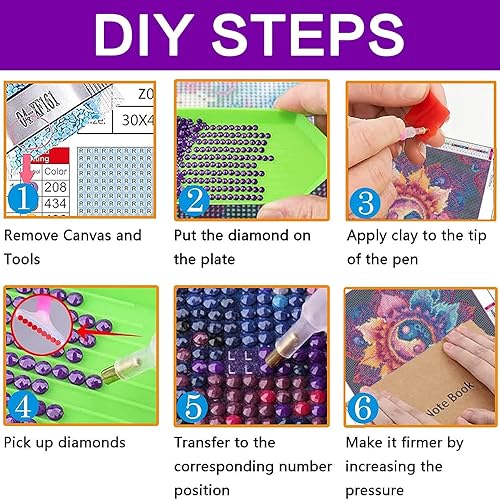 Miniatura 9 de croshom Atrapasueños - Kit de arte de diamantes 5D, kits de pintura de diamantes de mariposa para adultos principiantes, pintura de taladro redondo