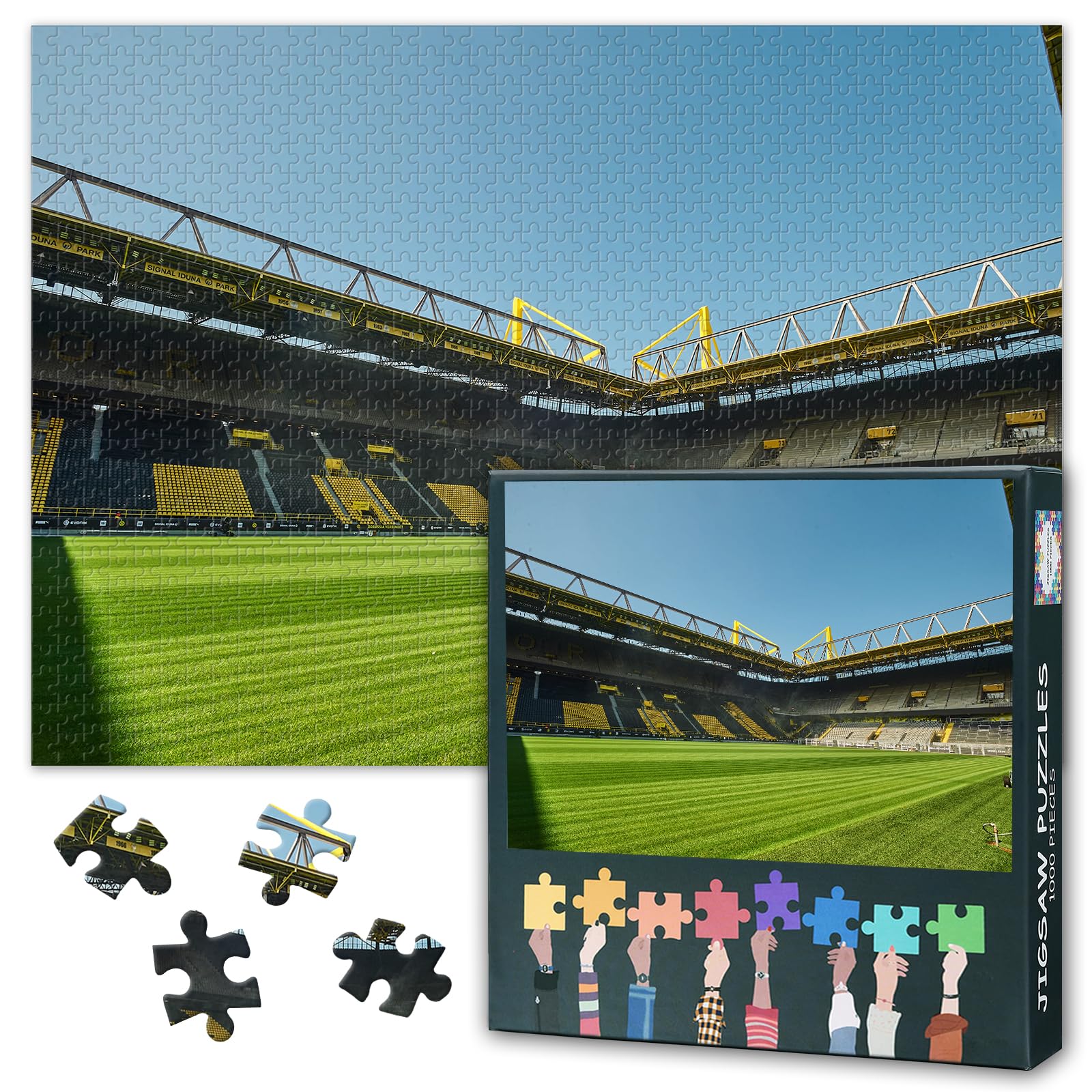 TISHIRON Puzzles 1000 Pieces for Adults-Dortmund Football Stadium Puzzle — image 1
