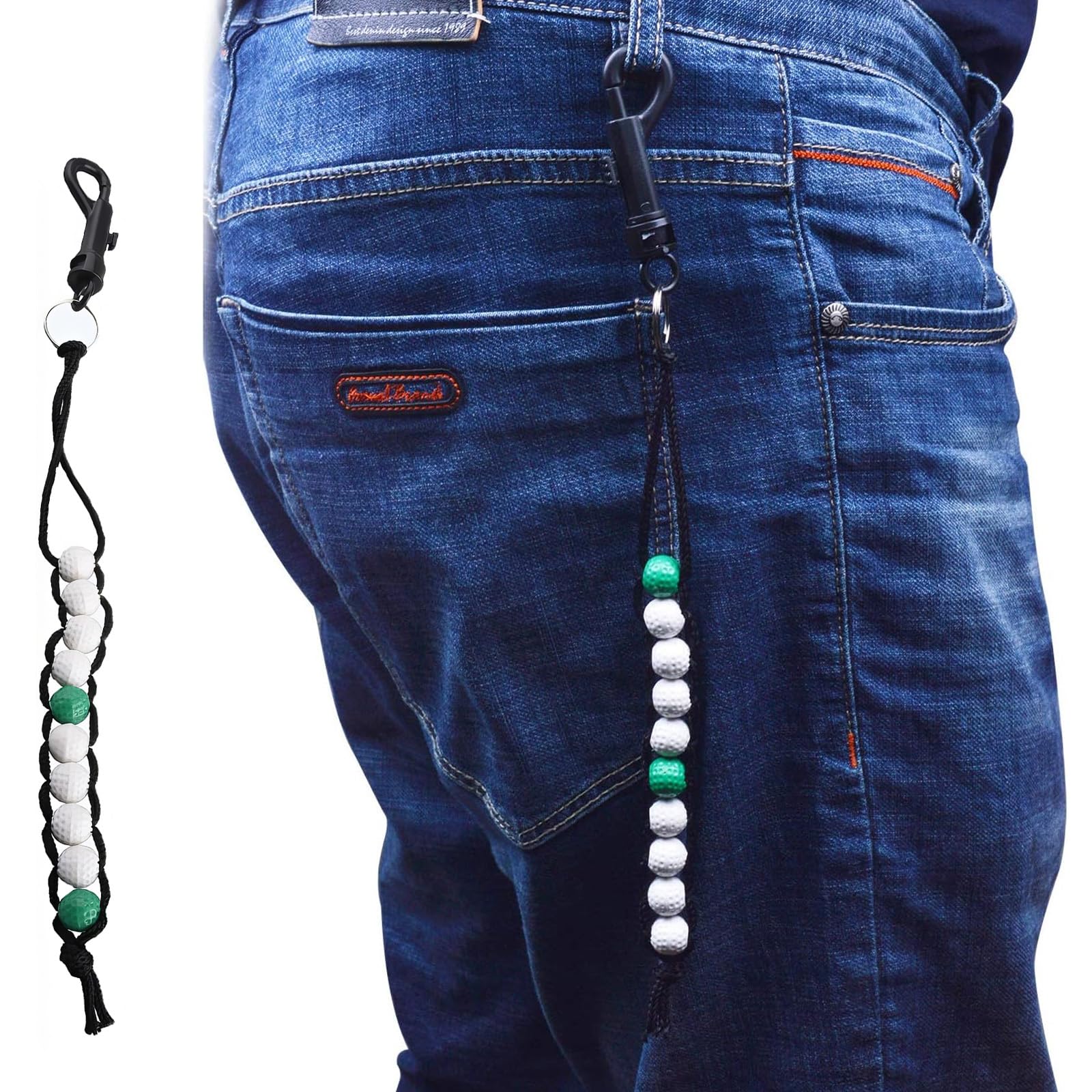 Contatore di Perline da Golf 2pcs Contatore di Colpi di Golf Contatore di Punteggio da Golf Custode del Punteggio di Golf Contatore di Punti per Arbitro Utile per Il Golfista