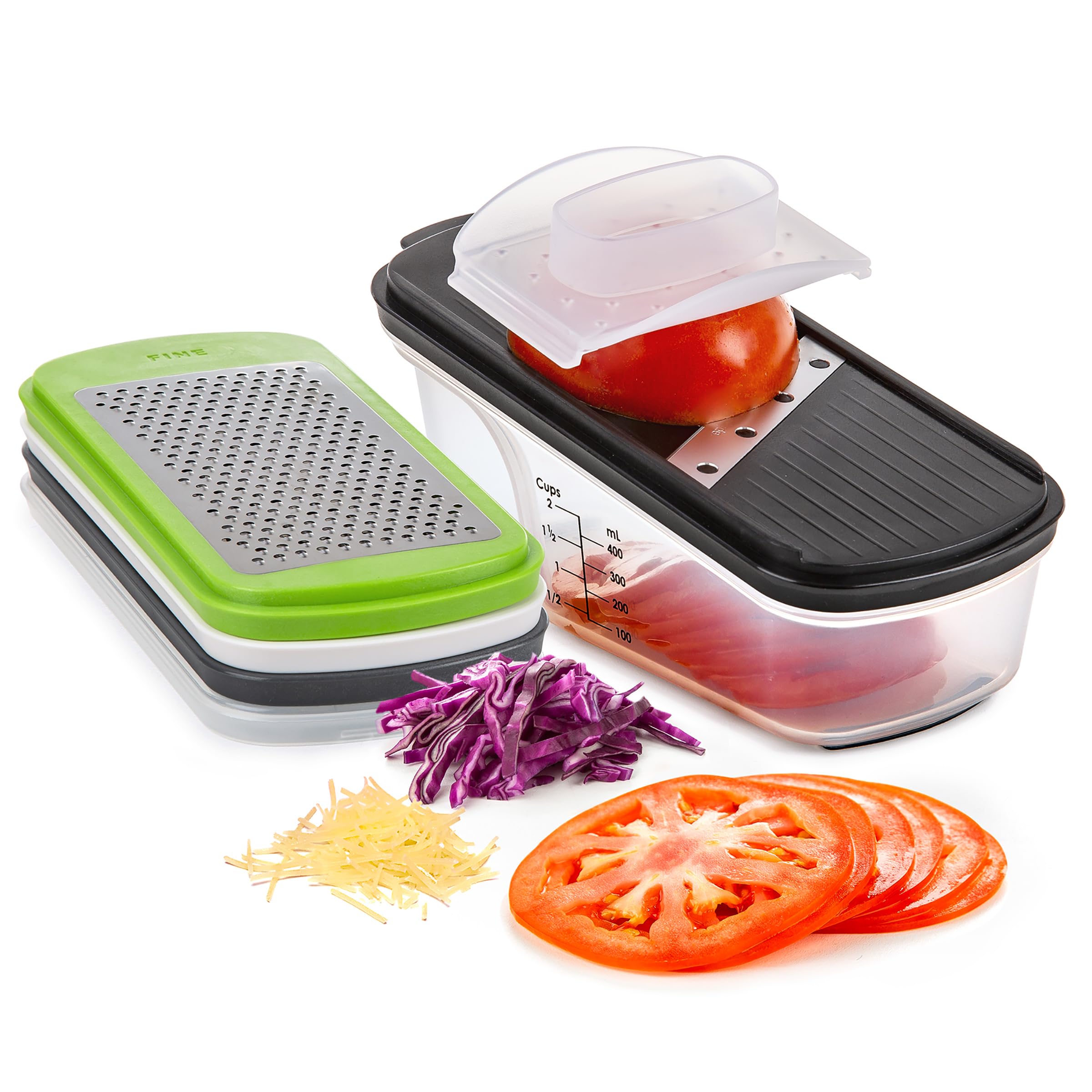 PrepWorks Grate Slice Store Set One Size Multi-Color Versatile Food Prep Set with Storage Containers