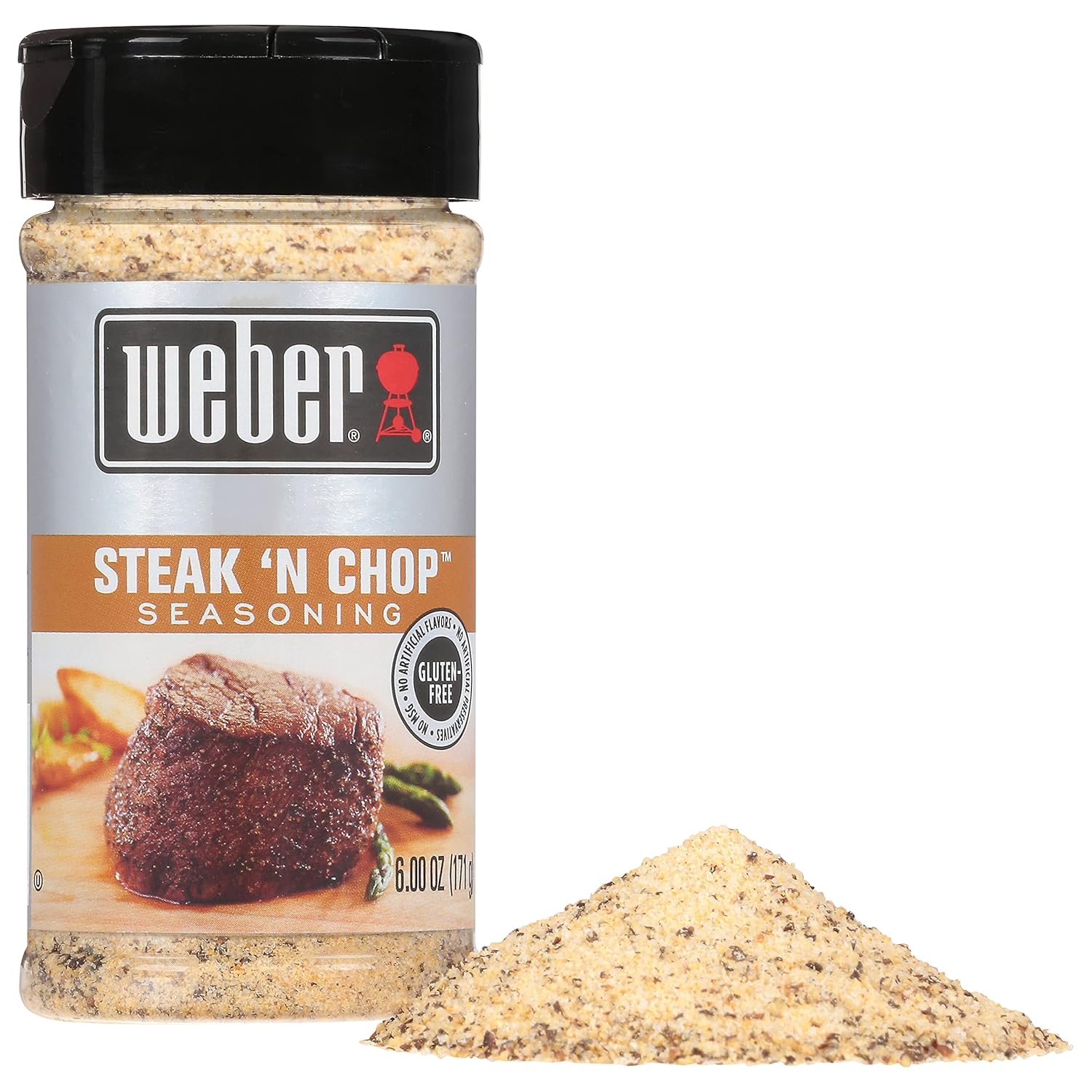 Weber Steak 'N Chop Seasoning, 6 oz (Pack of 6)