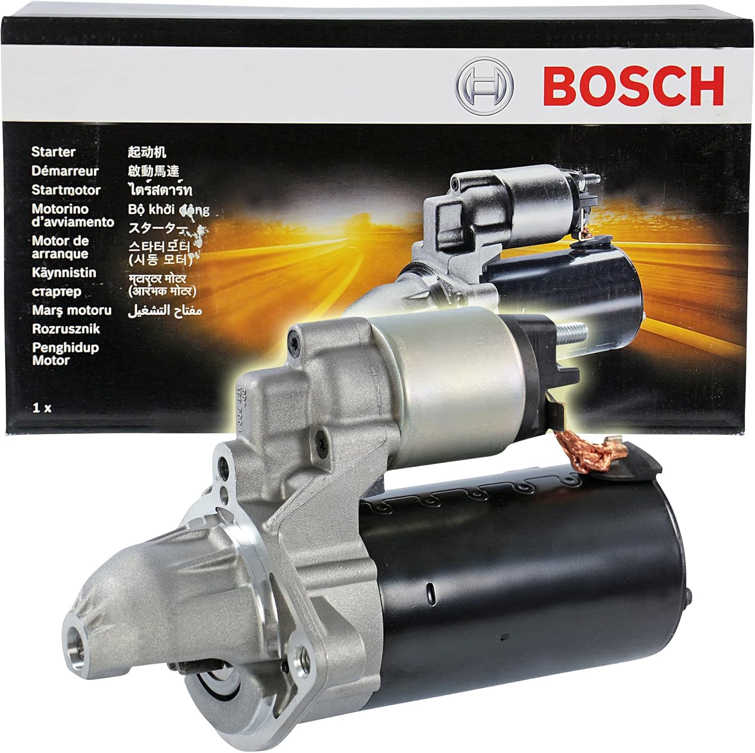 BOSCH SR0855N Original Equipment New Starter - Compatible with Select BMW 335d, X5