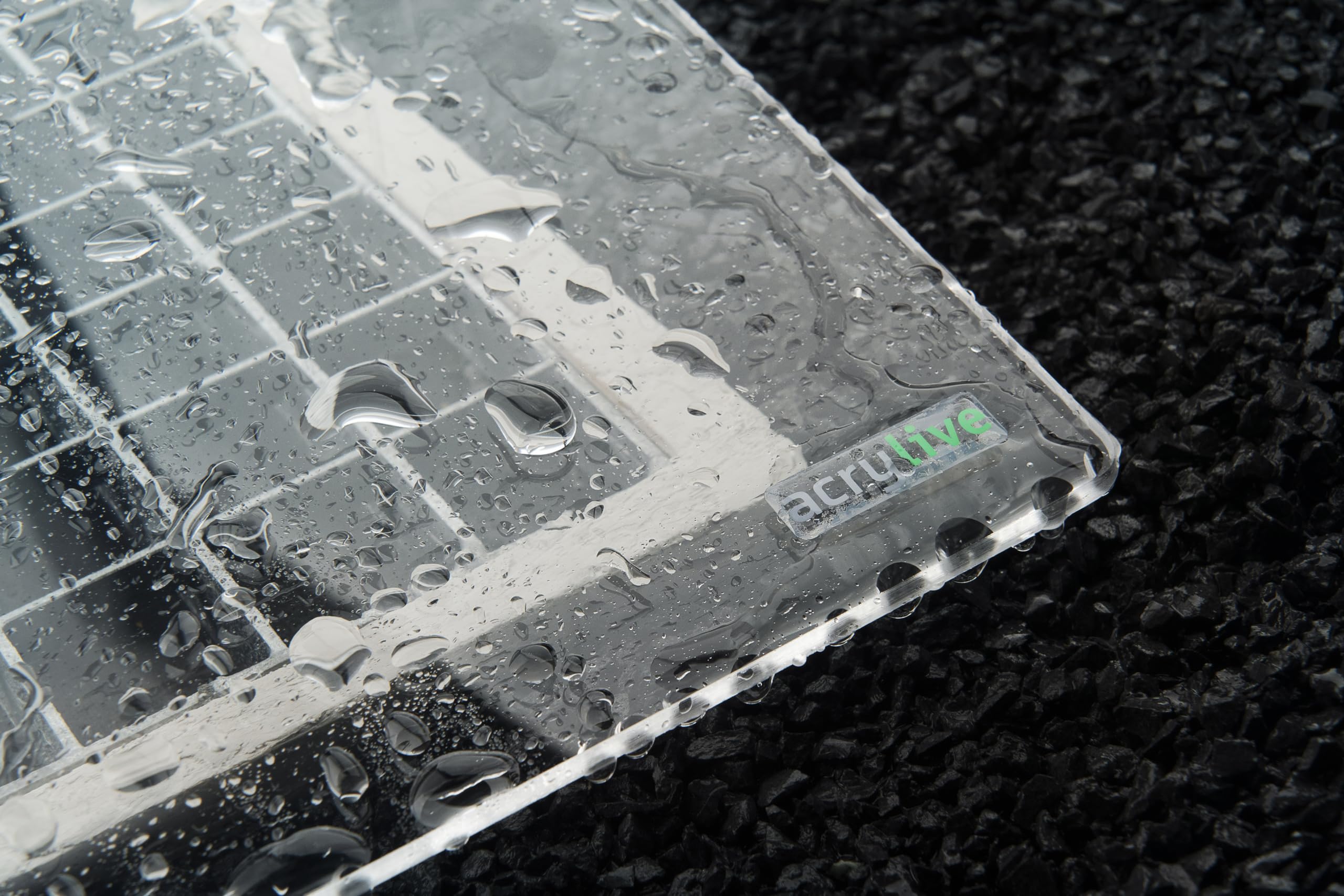 Lichtschachtabdeckung/Kellerschachtabdeckung/Regenschutz aus Acrylglas aufklappbar AcrySwing 110x50
