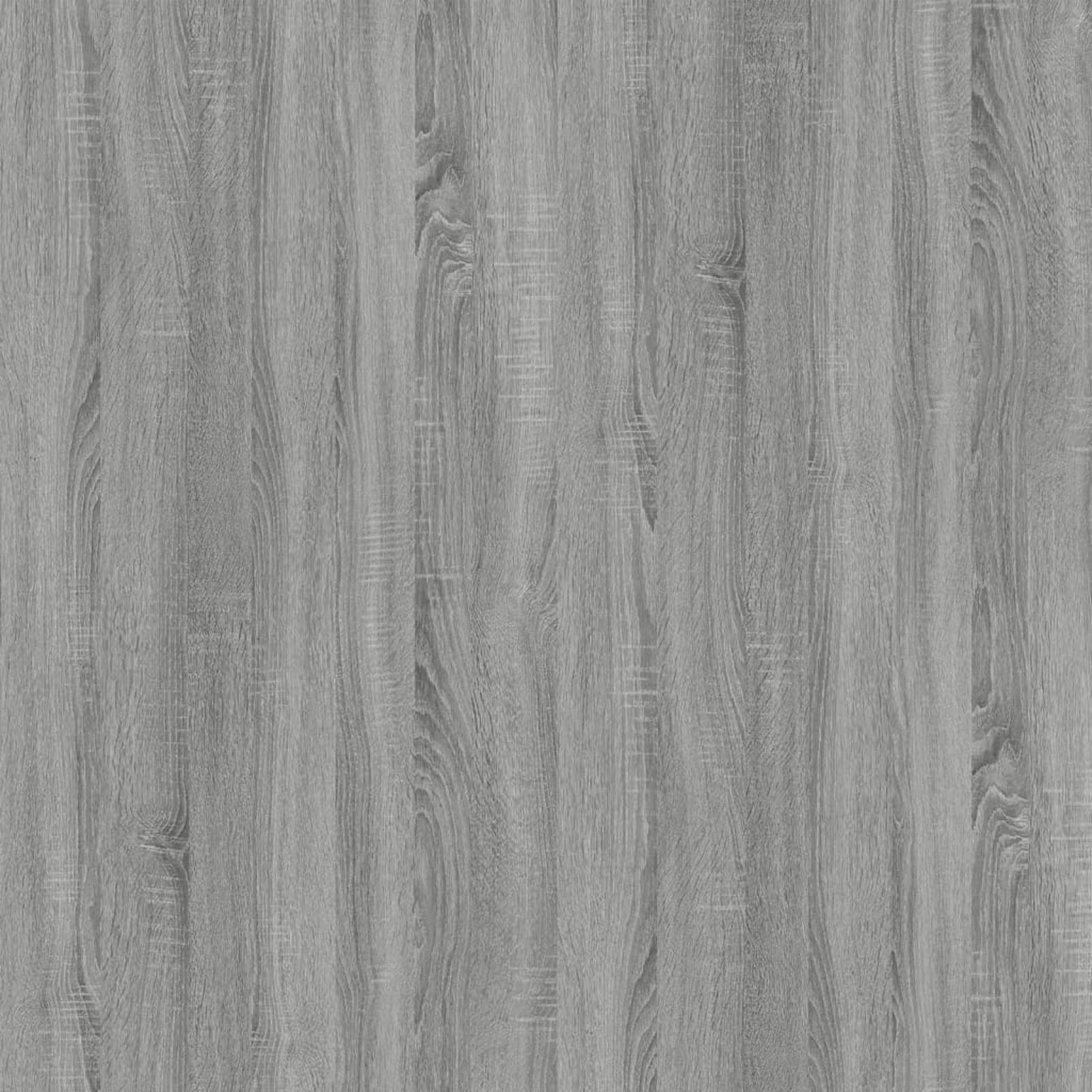 Homgoday Tavolino da caffè Sonoma grigio 60 x 44,5 x 45 cm, in legno ingegnerizzato, tavolino da tè per soggiorno, sala d'accoglienza degli ospiti, camera da letto e ufficio, mobili 1015