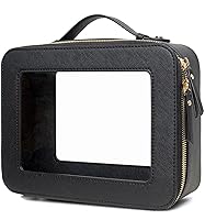 Vista 22 de LETGO Bolsas de Maquillaje Transparentes - Bolsas de Aseo Aprobadas por la TSA con Cierre, Bolsa de Aseo Transparente, Transparente