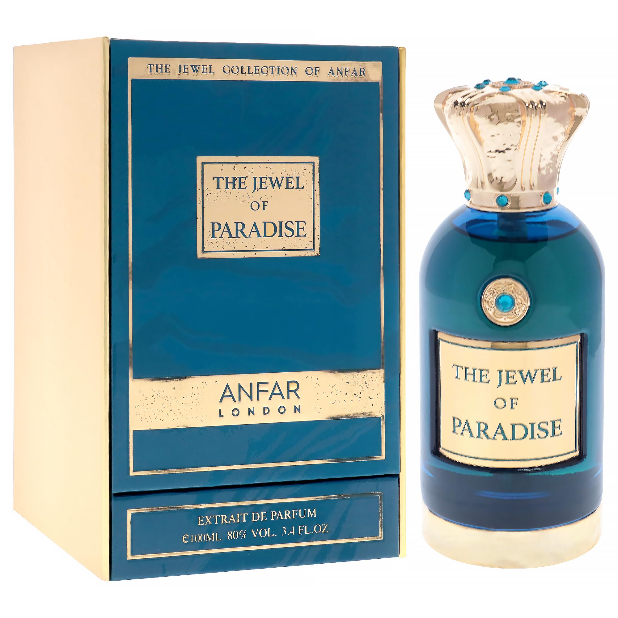 LONDON The Jewel Of Paradise ekstrakt z perfum 3,4 FL. OZ Women Neroli, Pink Pepper, Pomarańczowy, Kwiat, Honeysuckle, Vanilla, Karmel & Musk Luxury & Wyrafinowany Zmysłowy Zapach Długi Lasting