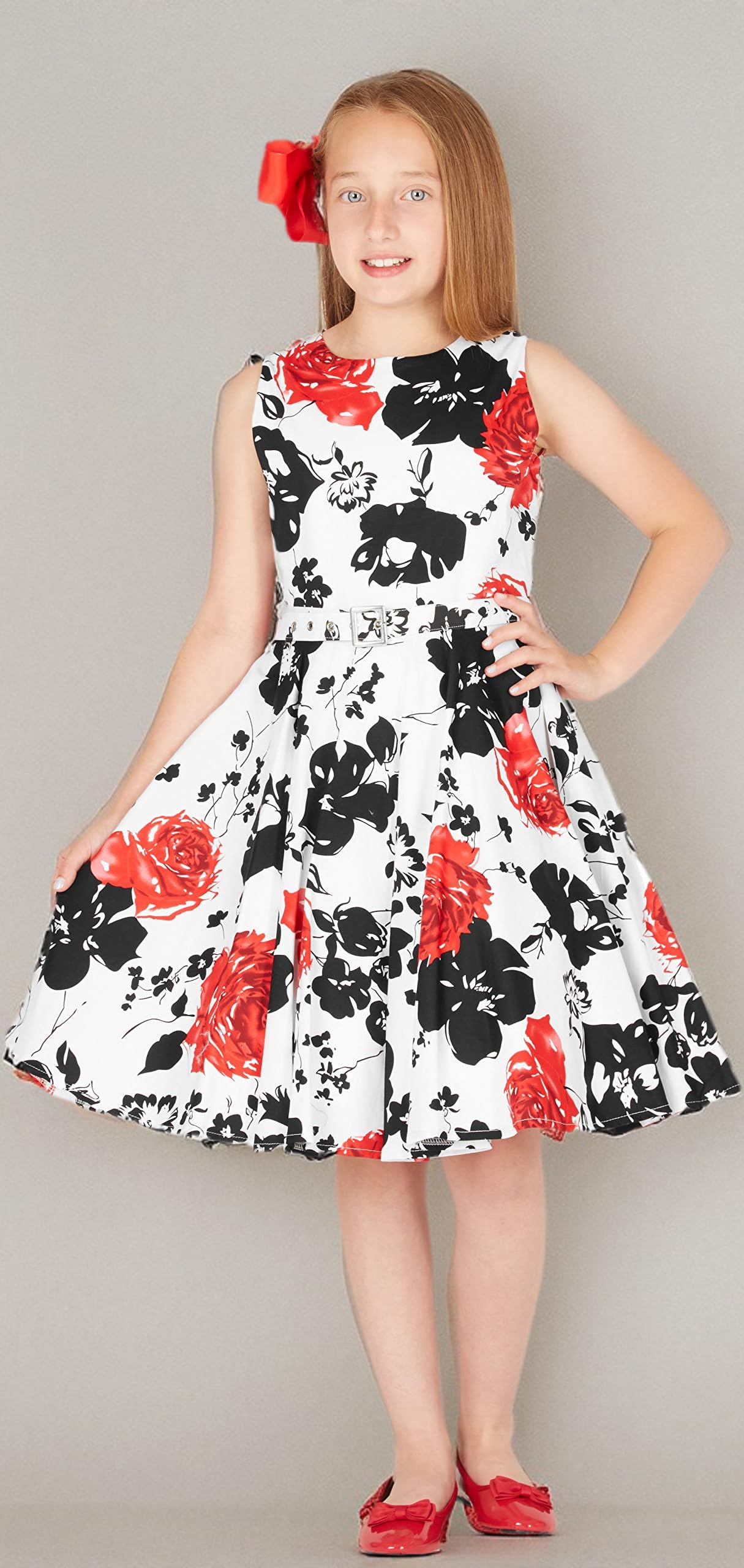 BlackButterfly Kinder 'Audrey' Vintage Kleid im 50er-Jahre-Stil