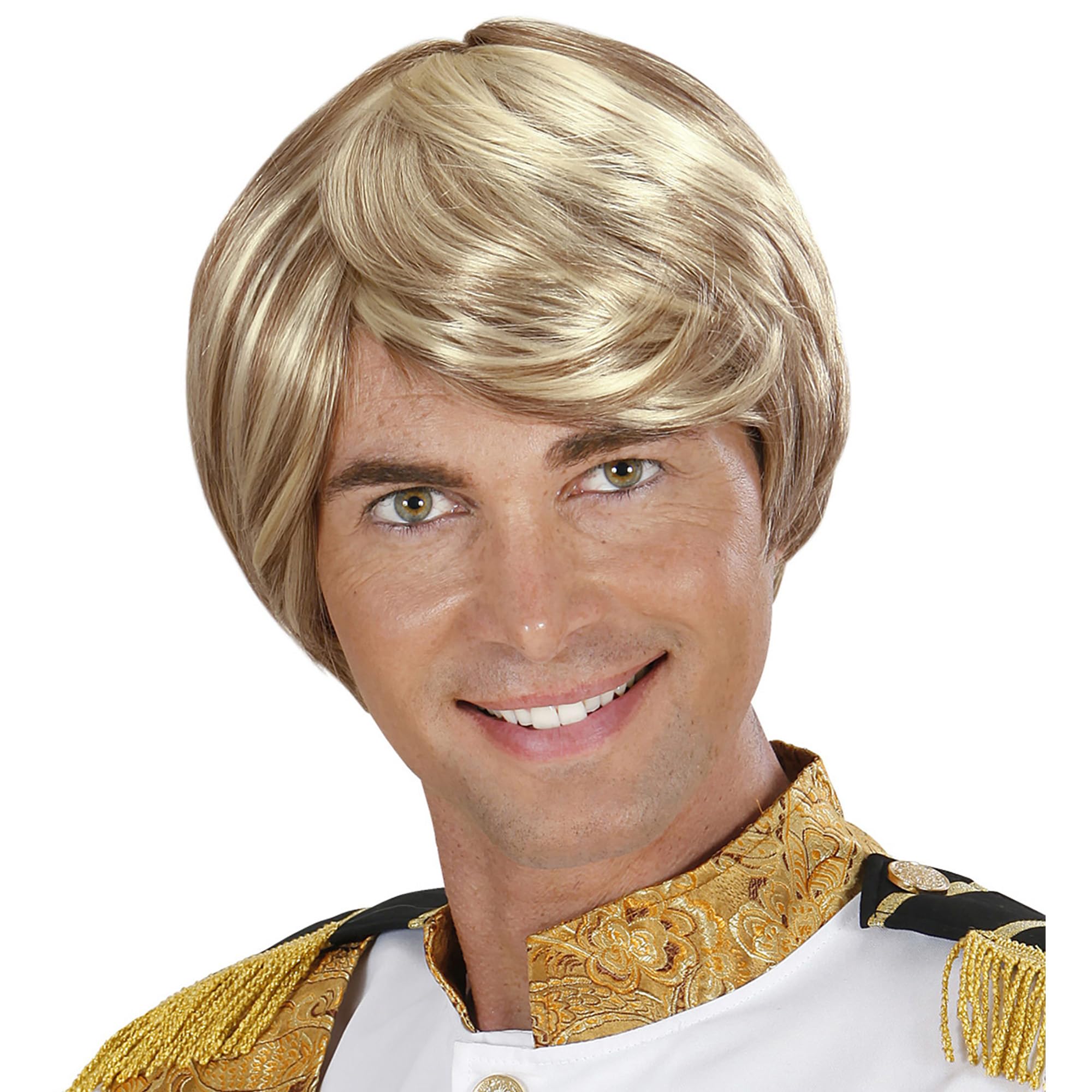 Prince Charming Wig Mens Fairytale Fancy Dress Costume Hair Accessory