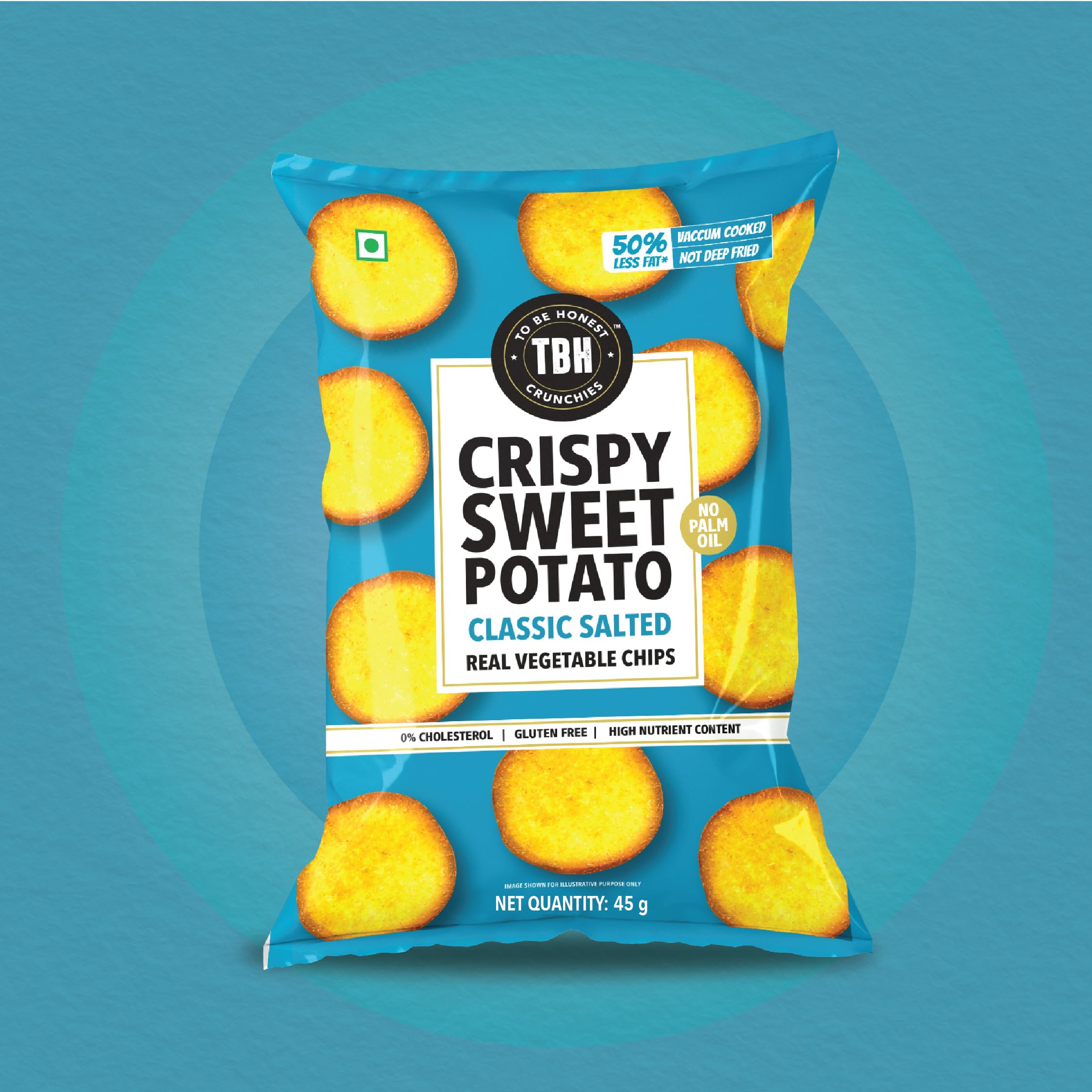 To Be Honest Sweet Potato Classic Salted Chips 45G (Pack of 4)-image-12