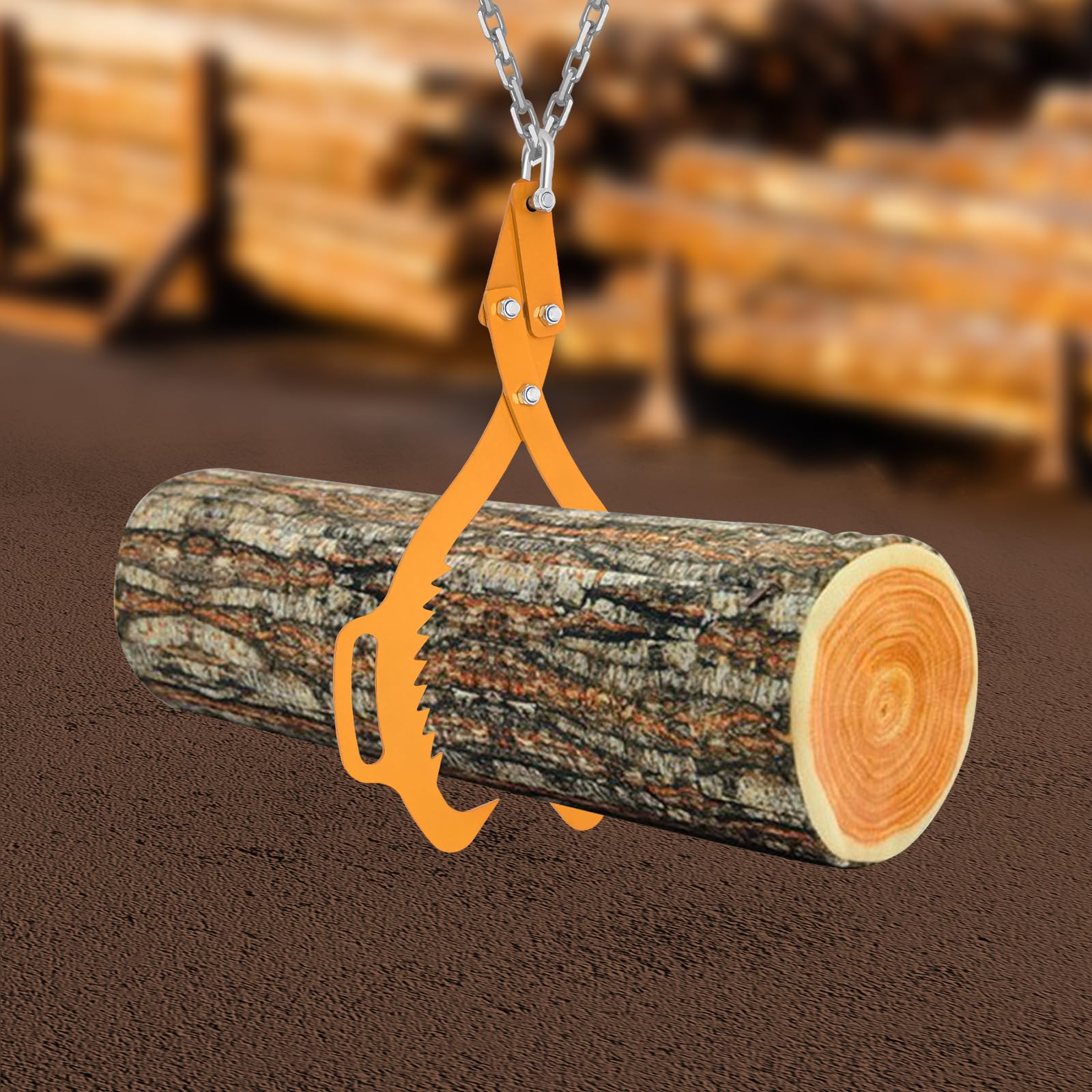 Alicates forestales para troncos de árboles, 1000 kg, fuerza de tracción, pinzas de espalda, pinzas de madera, pinzas de carga, pinzas de madera para trabajos de carga de 30 pulgadas