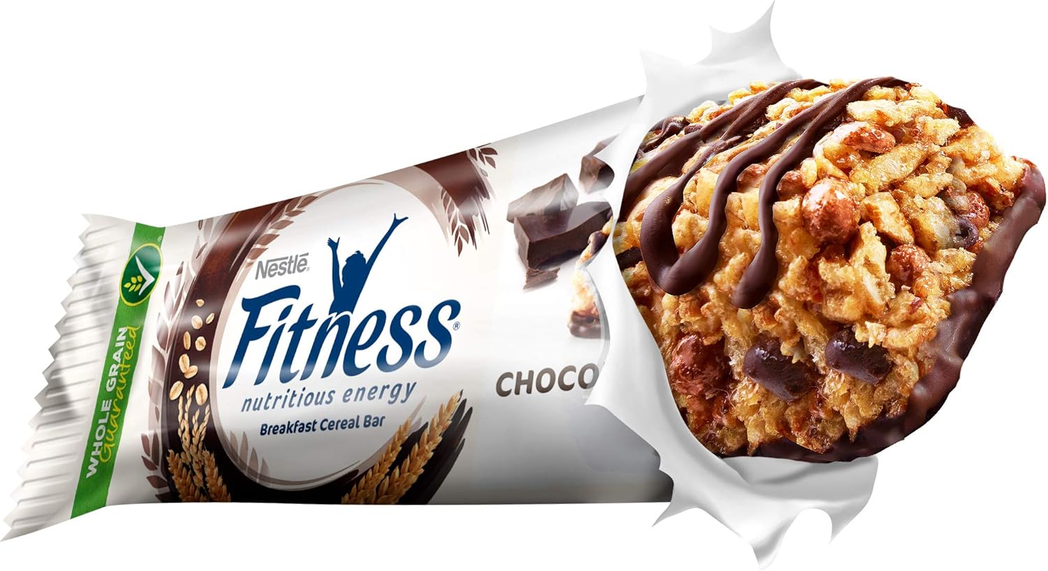 FITNESS Chocolate Barrette di Cereali Integrali con Cioccolato Fondente, 6 pezzi da 23,5g (141g) (Confezione da 5) 6 Barrette (Confezione da 5) - Immagine 4