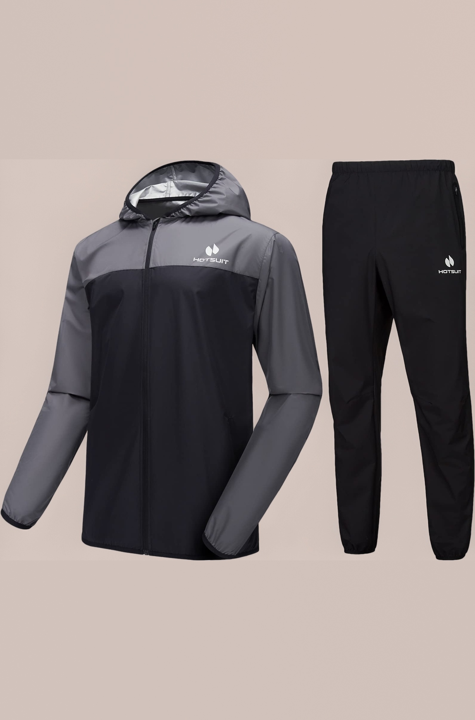 HOTSUIT Sauna Suit for Men Sweat Suits Gym Workout Exercise Sauna Jacket Pant Full Body