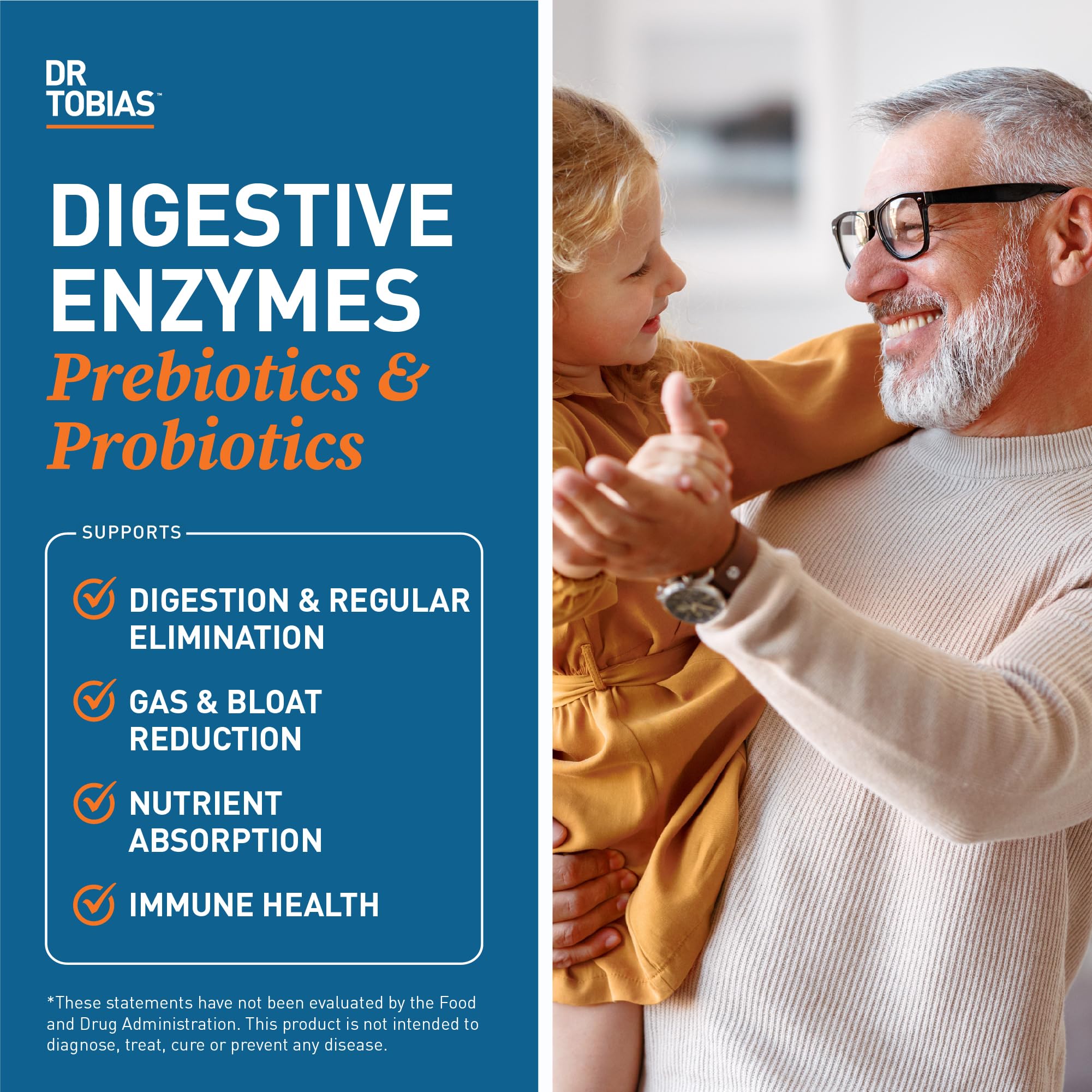 Dr. Tobias Digestive Enzymes + Prebiotics & Probiotics 60 Capsules — Amazon image 3