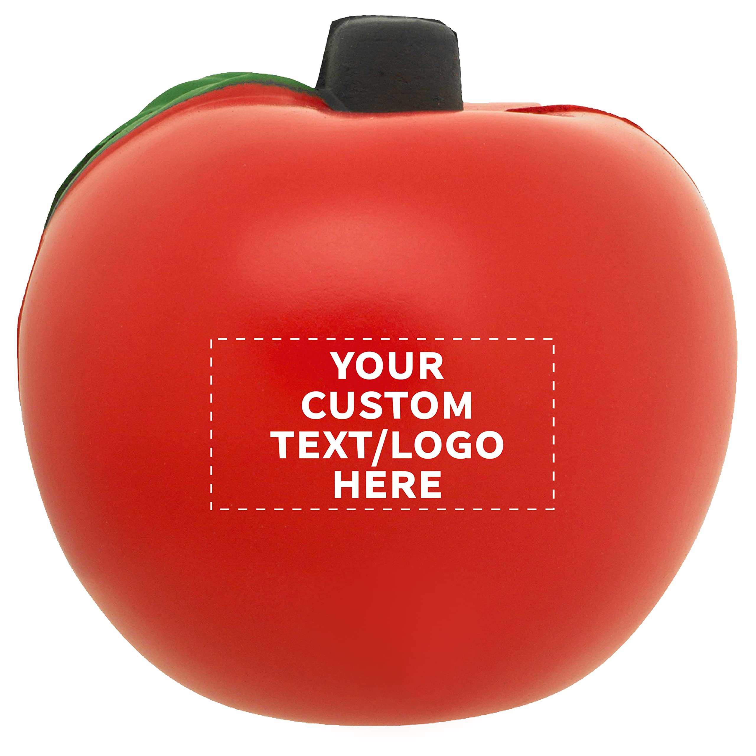DISCOUNT PROMOS Custom Apple Shaped Squeeze Balls Set of 50, Pesonalized Bulk Pack - Perfect for Promotional Giveaways - Apple