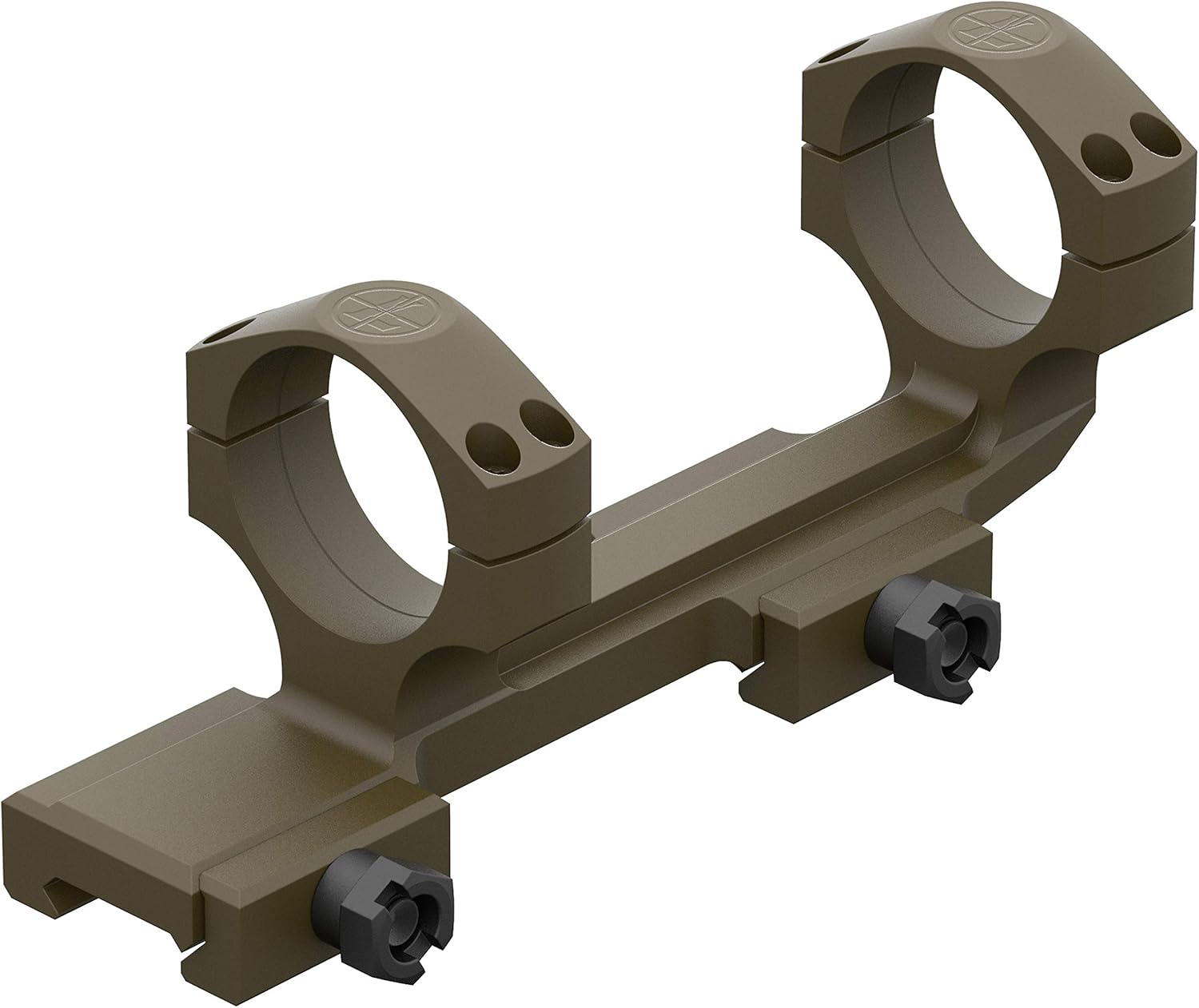 Leupold 111412 Mark 4 HAMR Rife Scope with DeltaPoint and Flat Top Mount, 4X24-Millimeter, Black