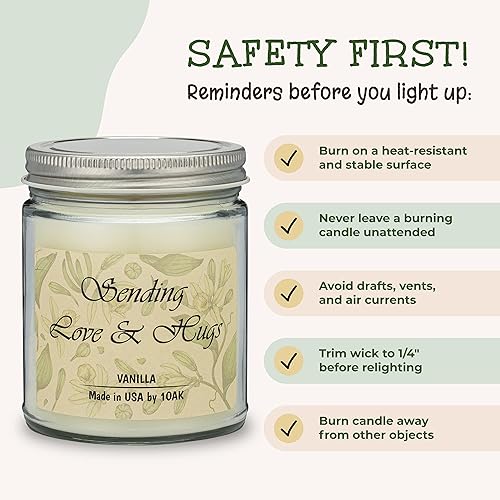 Miniatura 6 de 1OAK Velas perfumadas de vainilla para mujer, regalos de recupérate pronto para mujeres, regalo de condolencia, regalo de condolencia, regalo de