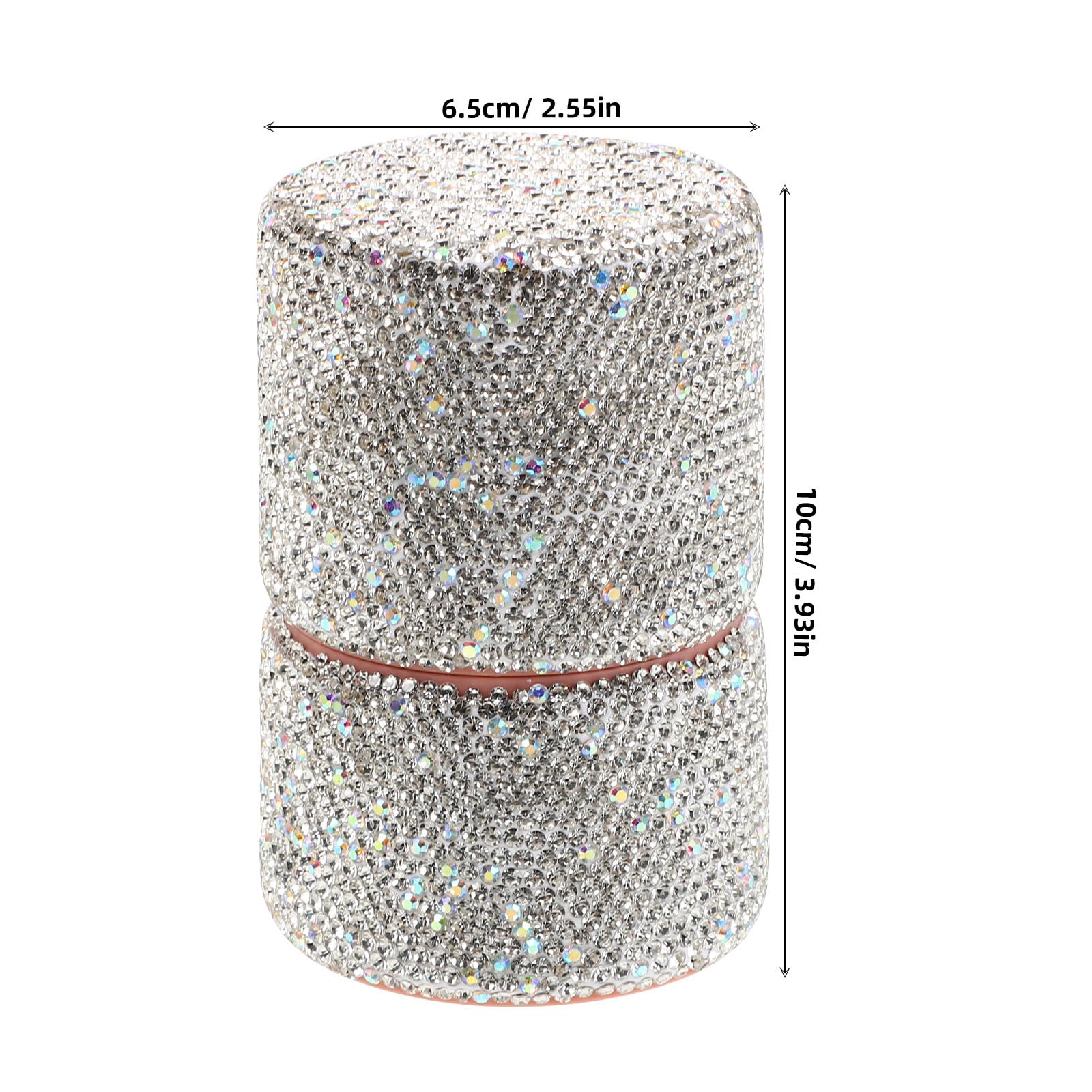 Alipis Set de Brochas de Maquillaje Portátil con Contenedor de Plástico, Brochas para Polvos y Labios, Diseño Duradero y Lujoso Adecuado para Viajes y Fiestas