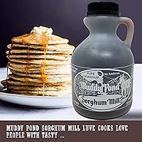 Vista 7 de Muddy Pond Pure Sorghum 16 onzas líquidas, pinta