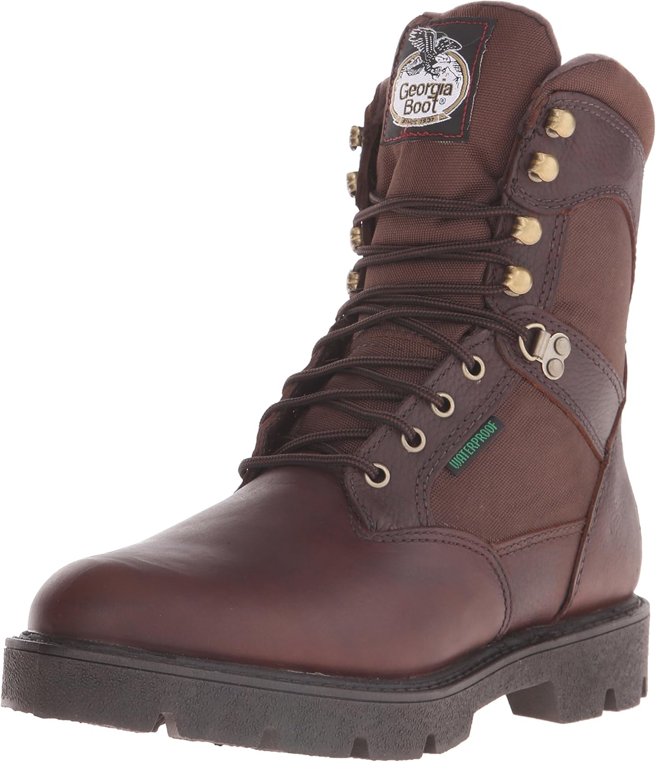 Georgia Boot mens Homeland 8" Boot-m Georgia Casual Work Shoe, Brown, 10.5 US