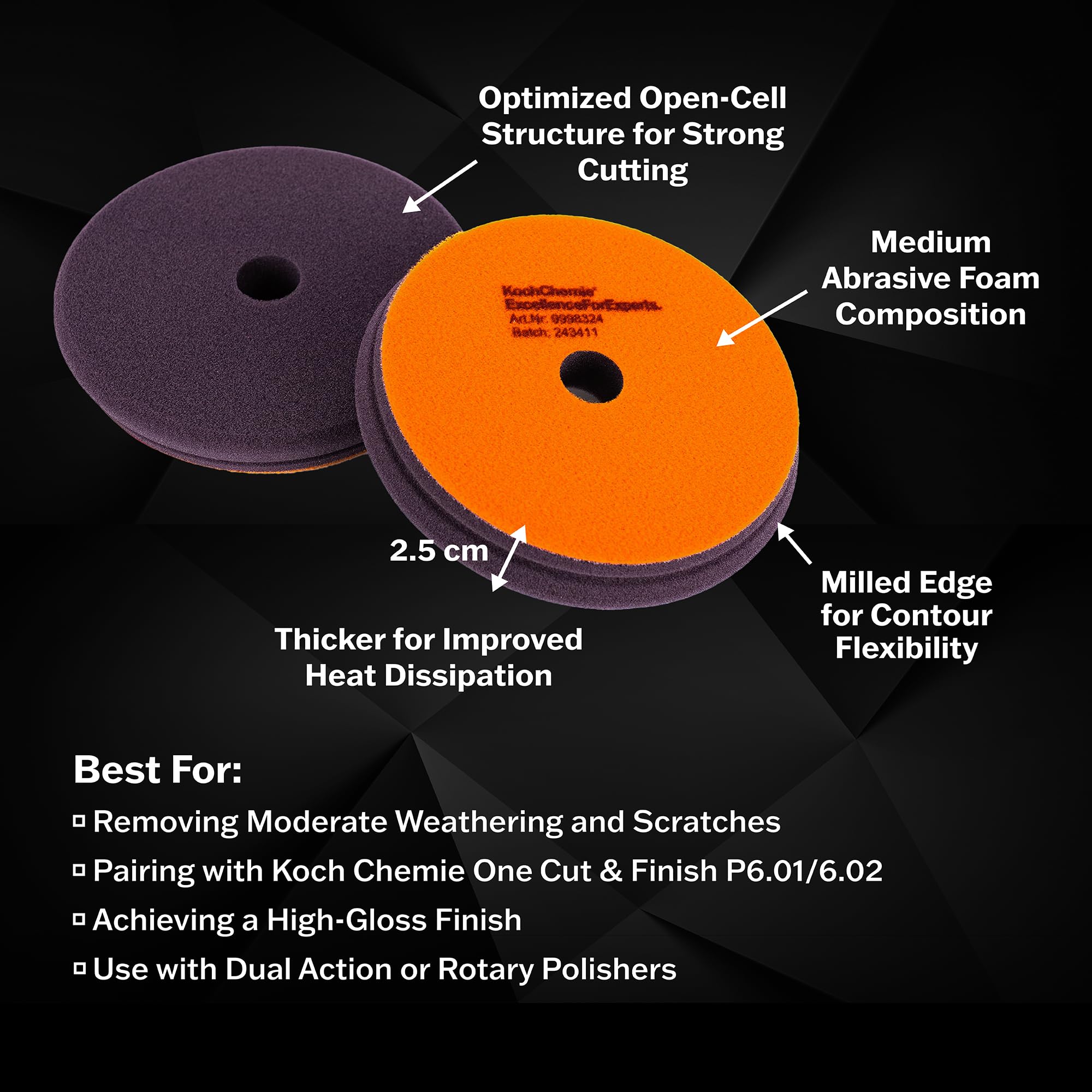 KOCHCHEMIE - One Cut Foam Pad 126mm