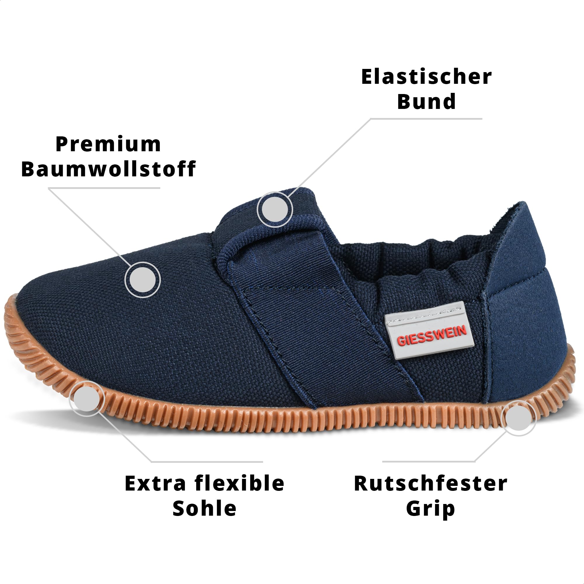 Giesswein Pantofole per Bambini Söll Slim-Fit