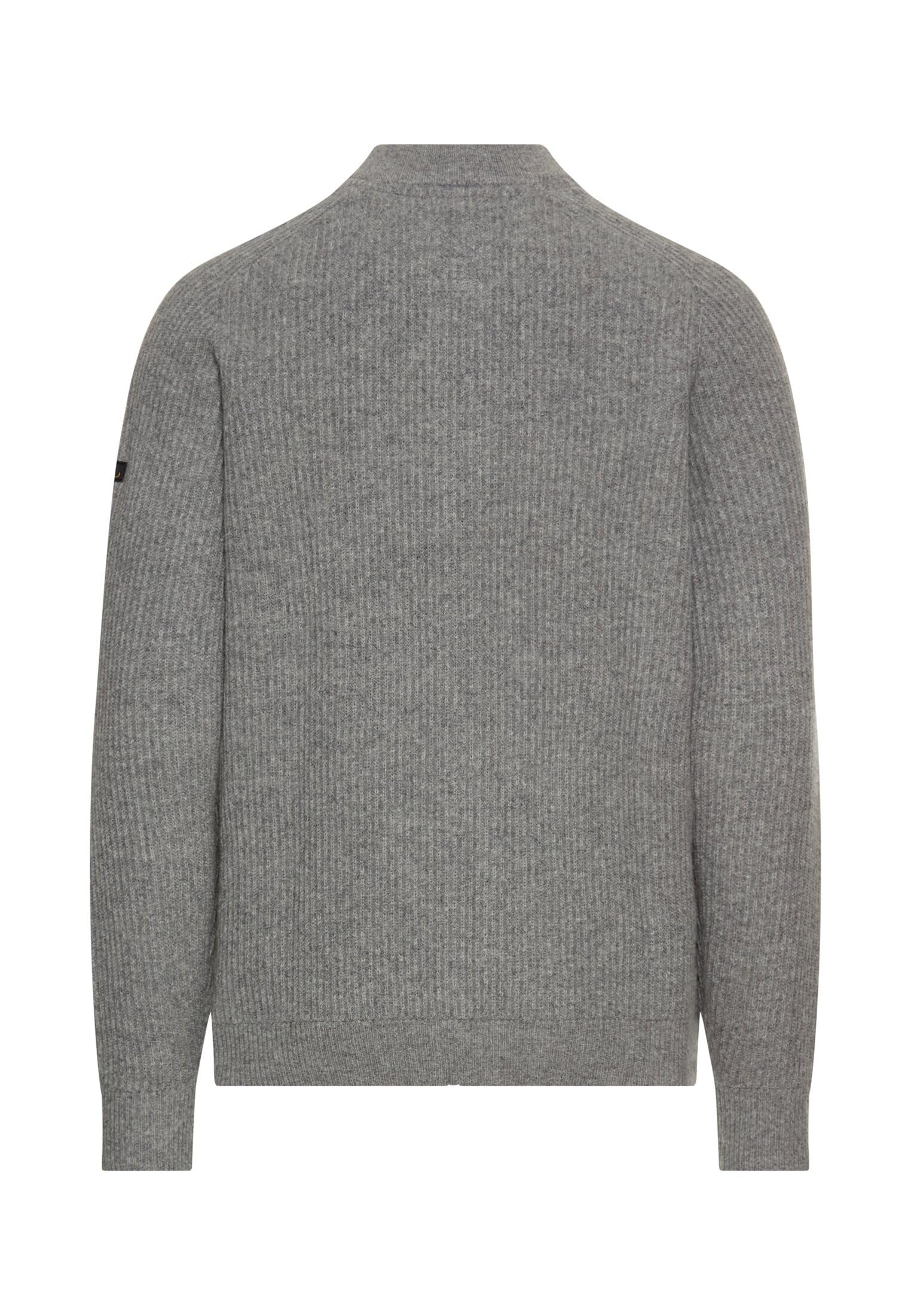 camel active Herren Strickjacke aus Reiner Lammwolle