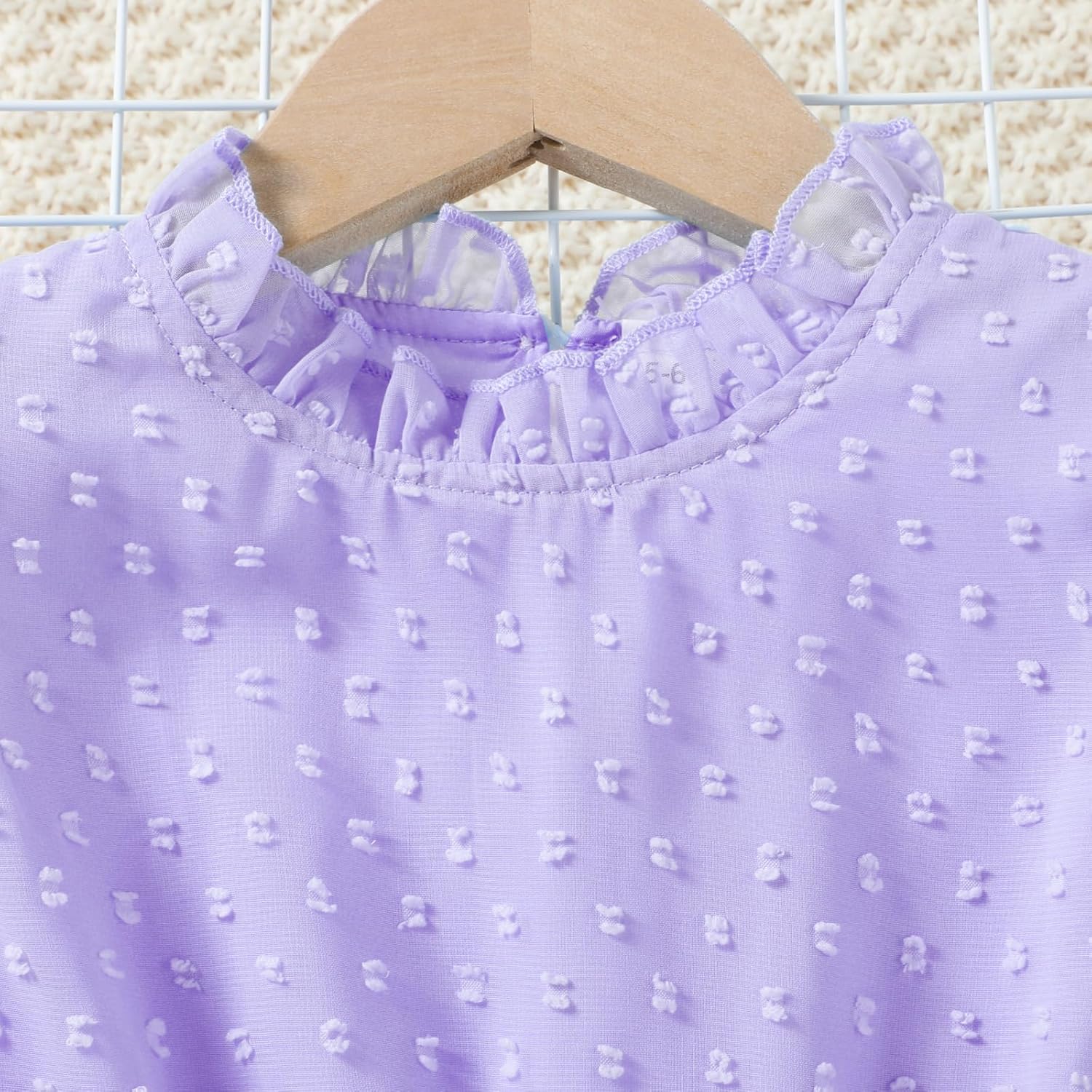 Girls Ruffle Dress Flutter Sleeveless Swiss Dot A-Line Sundress Flowy Pleated Dress for 5-13Y - Image 8