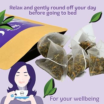 TGT Good Night Tea with Valerian & Hops | Bedtime Tea | Caffeine-Free | Made in Germany (15 Tea Bags, Whole Leaf)