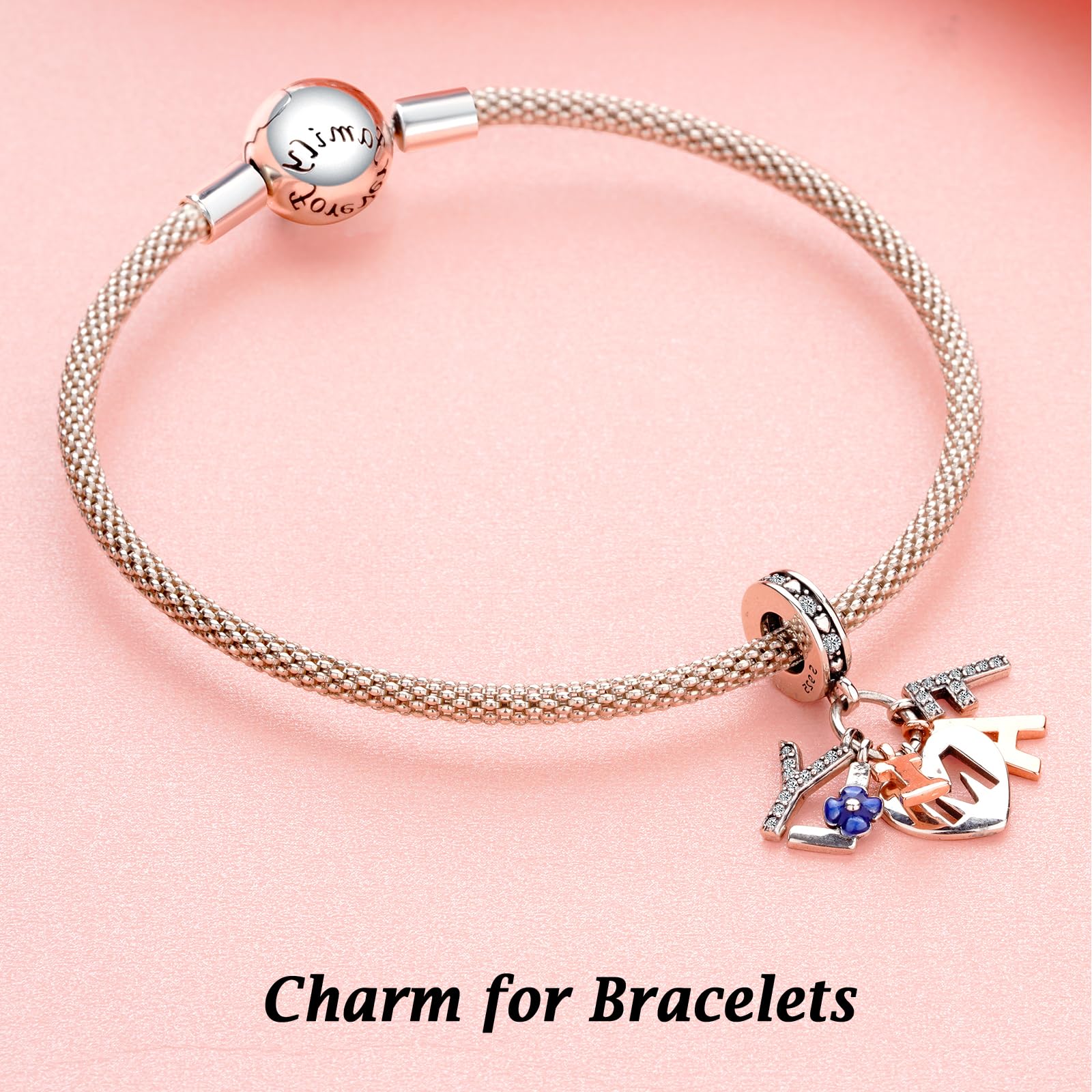 Annmors Charm Pendente Cuore Tartaruga Amore Ciondoli Compatibile con Braccialetti e Collane Donna