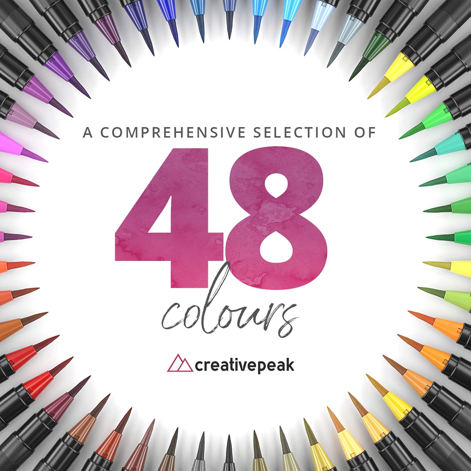 creative peak watercolour brush pens