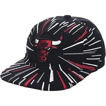 Mitchell & Ness Chicago Bulls NBA Burst Deadstock Snapback Hat Cap, Black