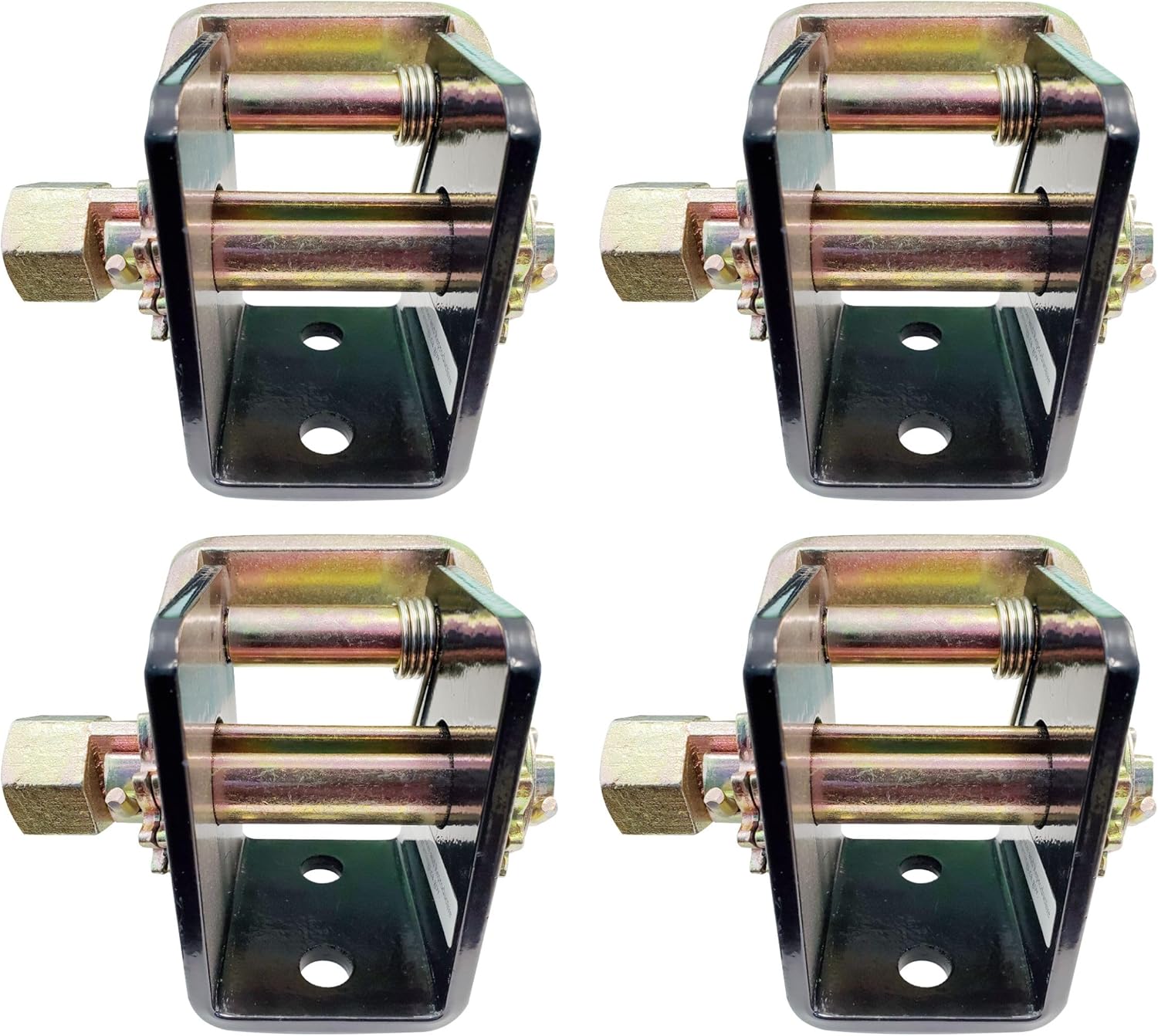 Mega Cargo Control Truck Lashing Winch (1 Left + 1 Right) for 2” Webbing, Bolt-On Style | Heavy-Duty Truck Tie Down Tow Dolly Rack Strap Ratchet Farm Construction Flatbed