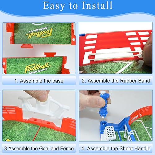 Miniatura 3 de Mini juegos de futbolín, pinball de fútbol de mesa para sala de juegos interior, futbolín de mesa, juego de mesa deportivo de escritorio