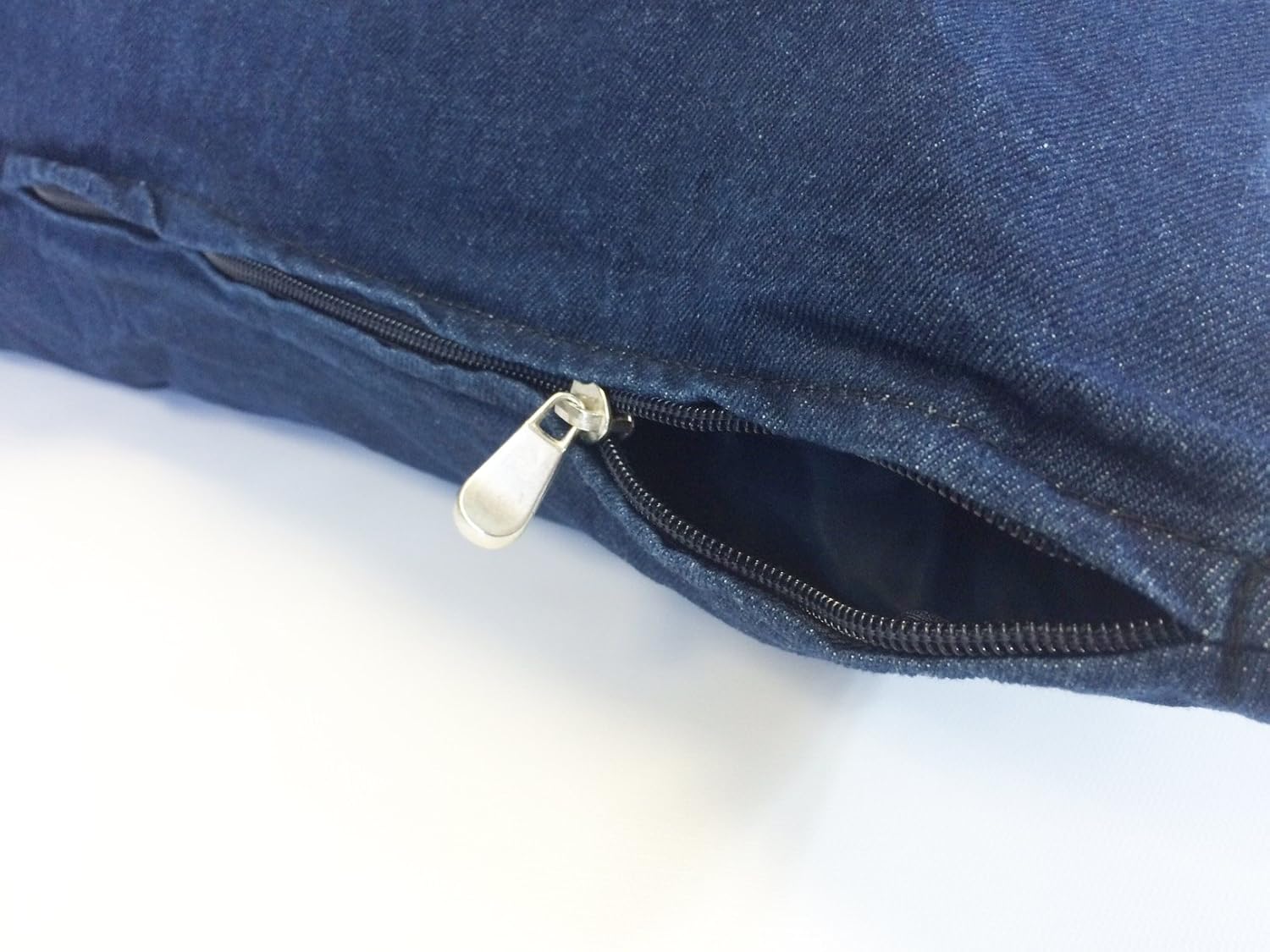 MicroCushion Waterproof Memory Foam Dog Bed with Removable Zippered Canvas Cover, High Density Foam & Poly Fiber Pillow for Small, Medium & Large Dogs (Denim Blue, L, Large, 48x29)