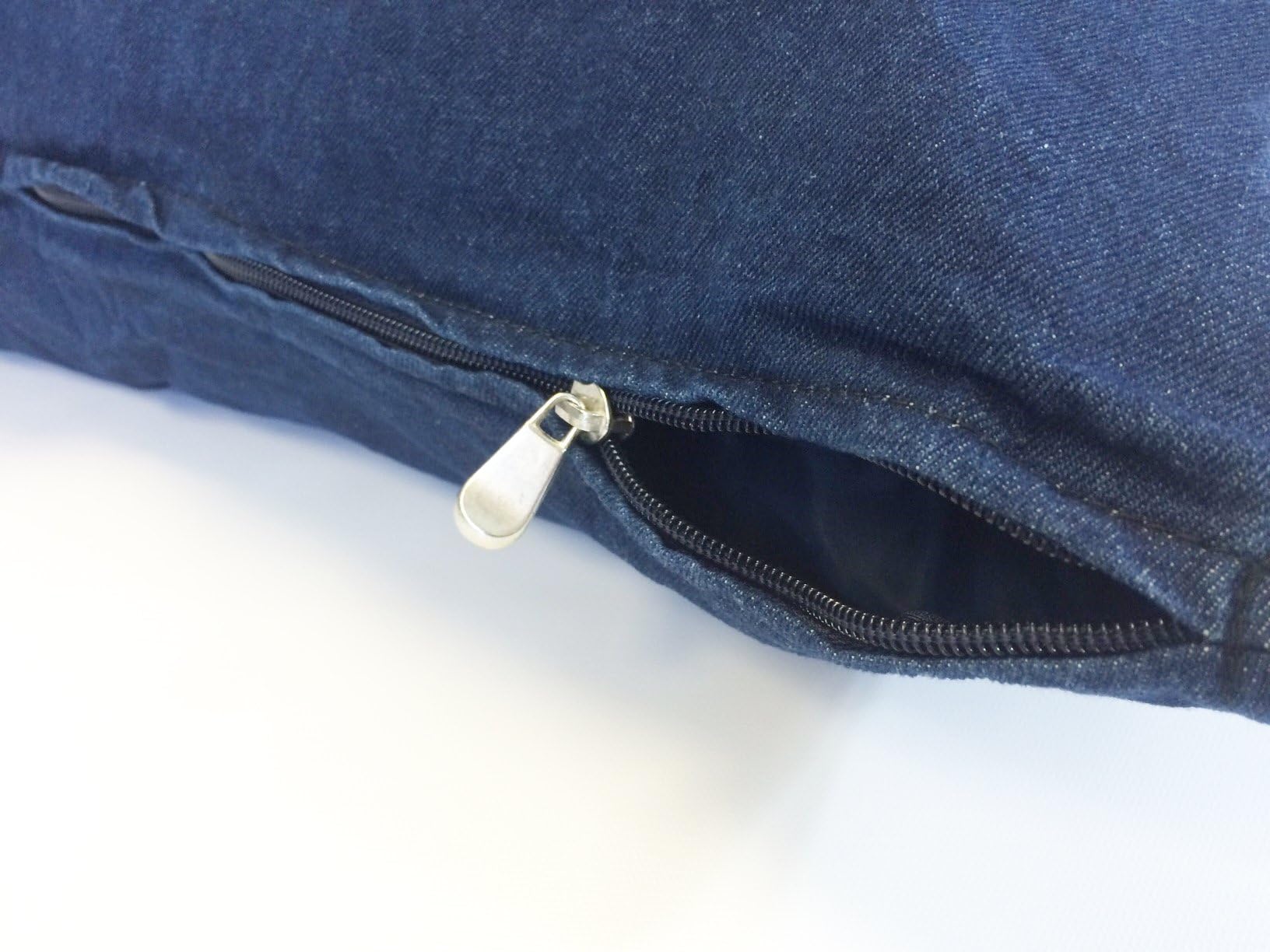 American Comfort Warehouse36"x29" Medium Size Removable Zippered Heavy Duty Durable Blue Denim Jean Cover Case for Small to Medium Dogs Fits 34"x27"x3" Pad Bed Size - External Cover Only