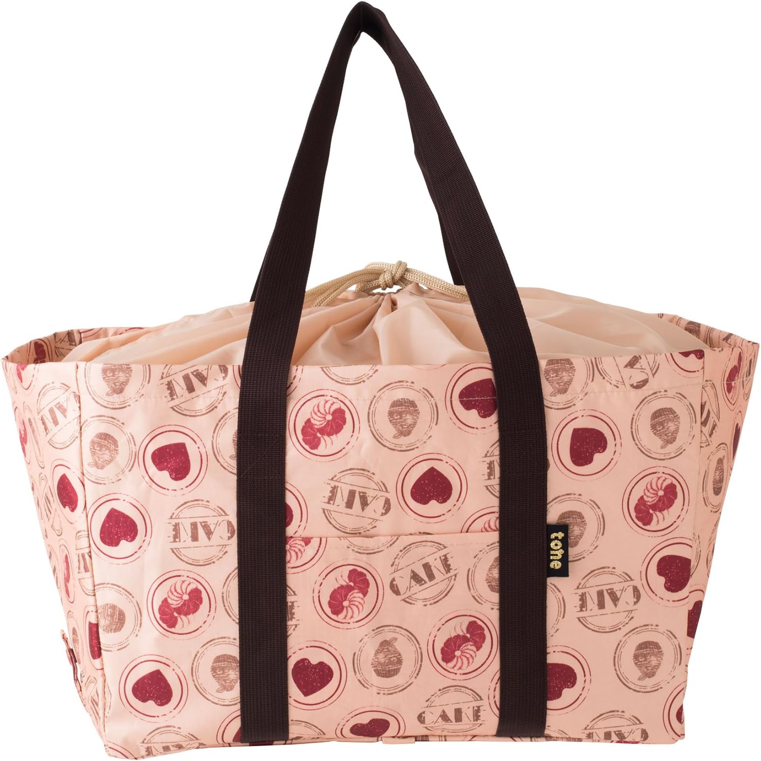 [トーン] tone 折りたたみレジかご用バッグ BE-03 (ブラウン)