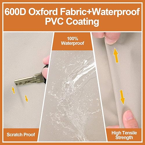 Vista 12 de Leader Accessories Paquete de 4 fundas para neumáticos – Protectores de ruedas resistentes para camiones, SUV, Jeep, cámper, remolque, RV – Oxford